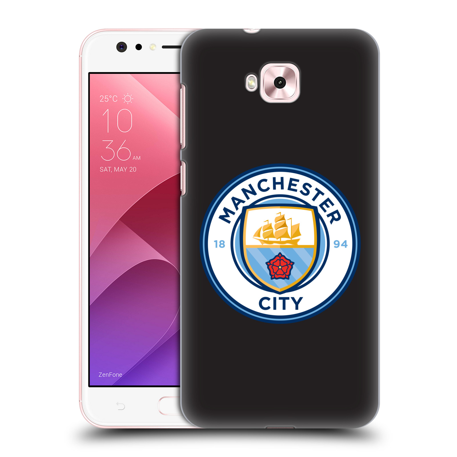 Zadní obal pro mobil Asus Zenfone 4 Selfie ZD553KL - HEAD CASE - Manchester City - Logo černá