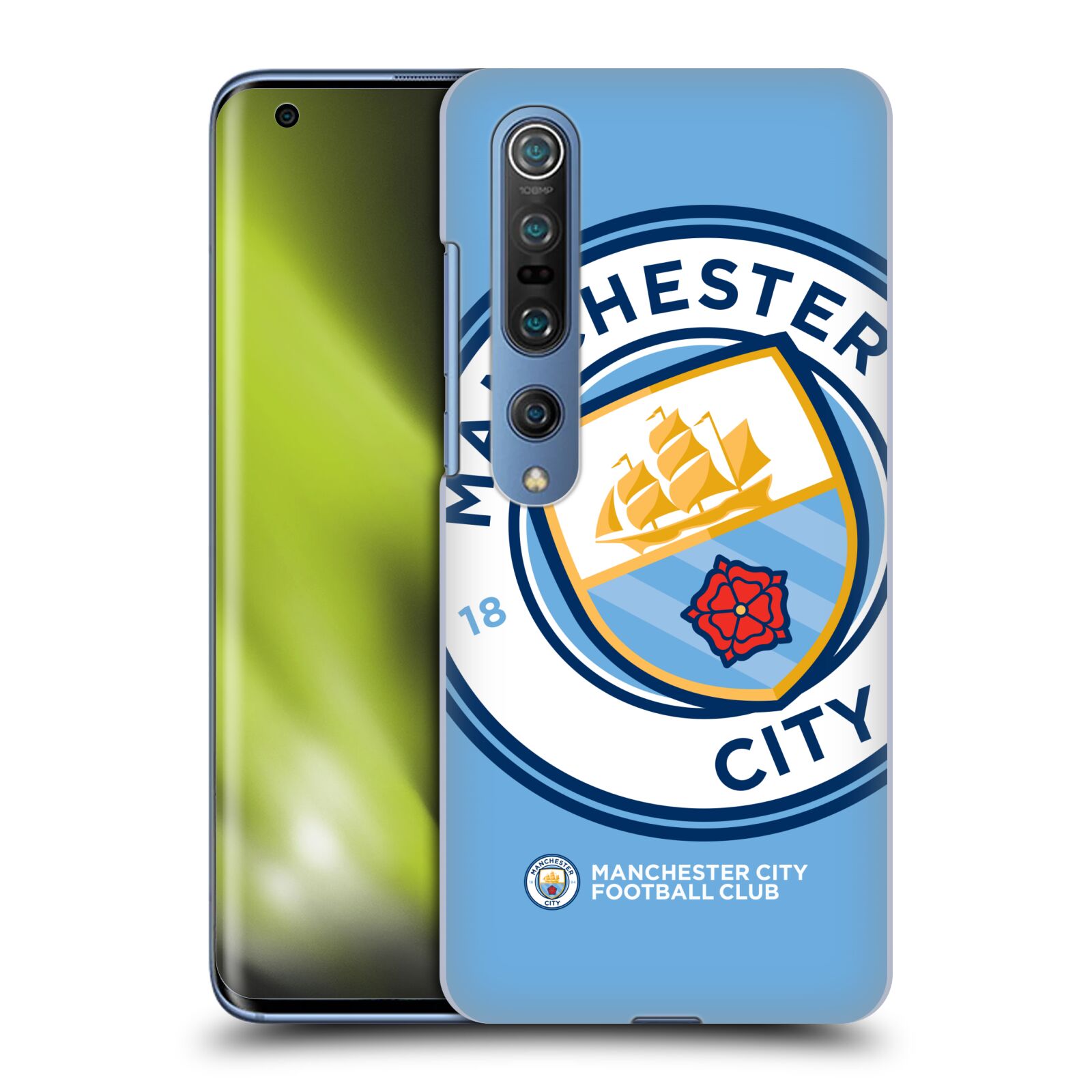 HEAD CASE plastový obal na mobil Xiaomi Mi 10 Fotbalový klub Manchester City modrý velký přesahující znak