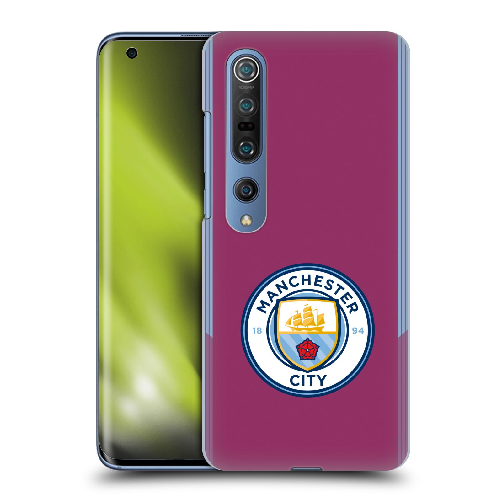 HEAD CASE plastový obal na mobil Xiaomi Mi 10 Fotbalový klub Manchester City fialová barva venkovní dresy