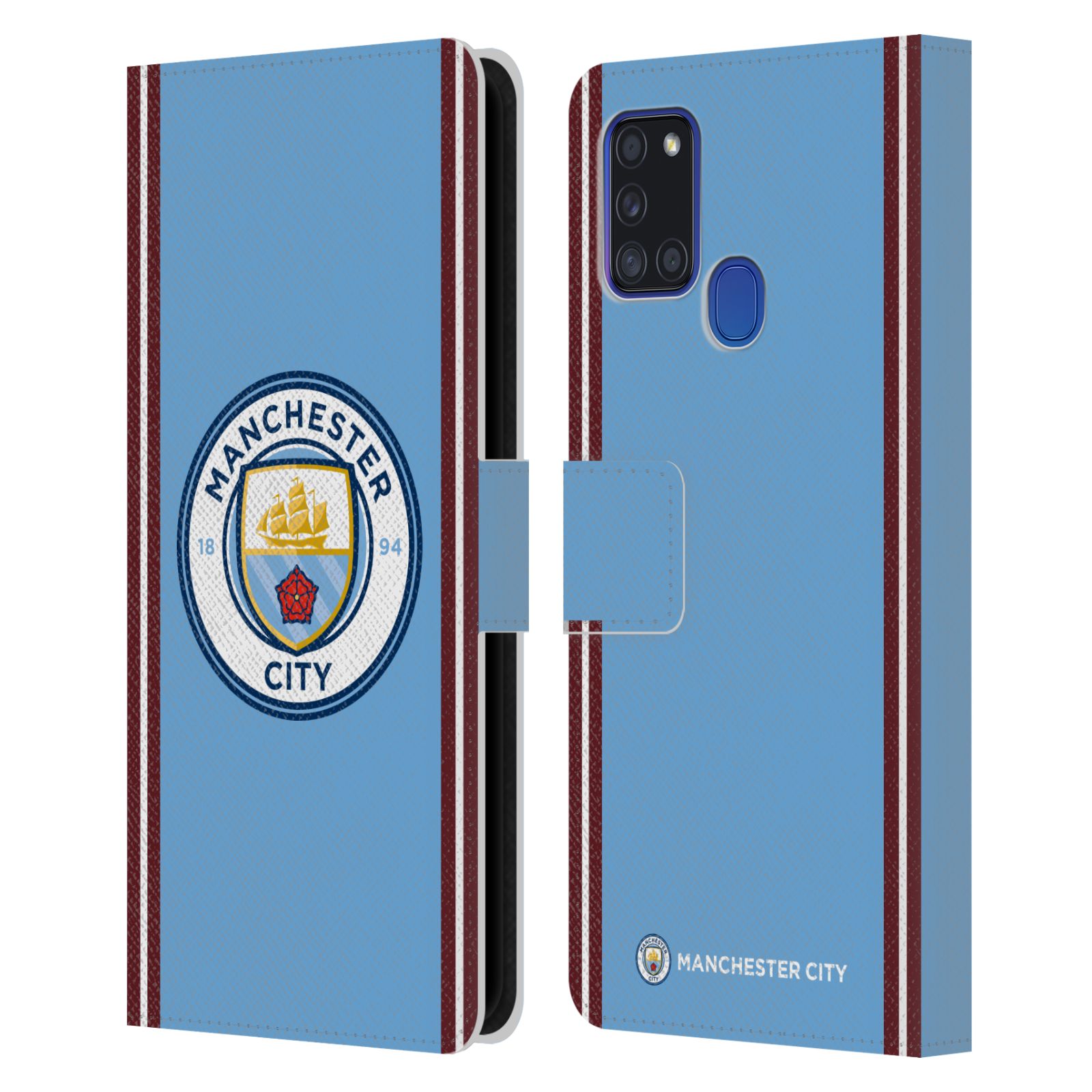 Pouzdro na mobil Samsung Galaxy A21S - HEAD CASE - Manchester City velký znak