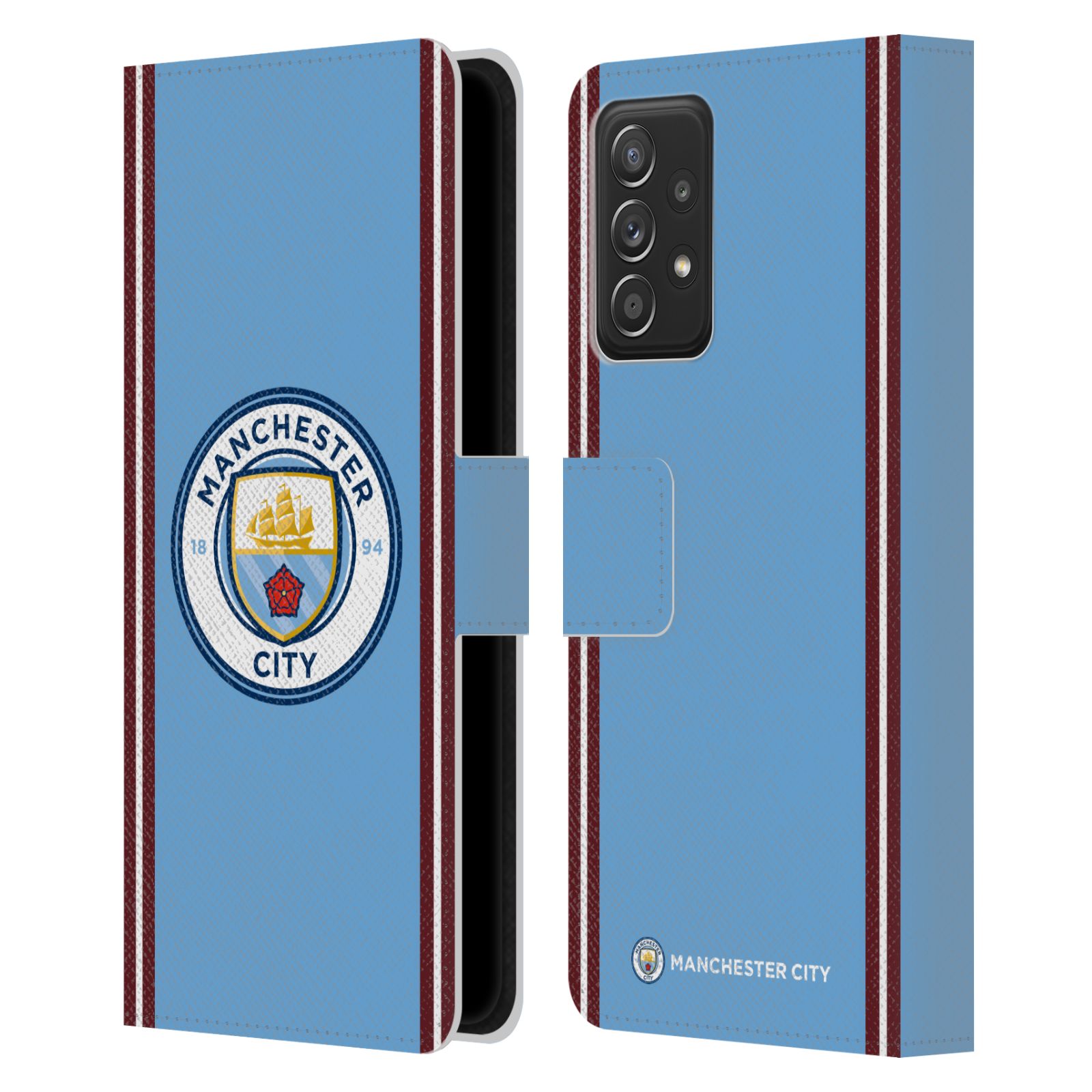 Pouzdro na mobil Samsung Galaxy A52 / A52 G - HEAD CASE - Manchester City velký znak