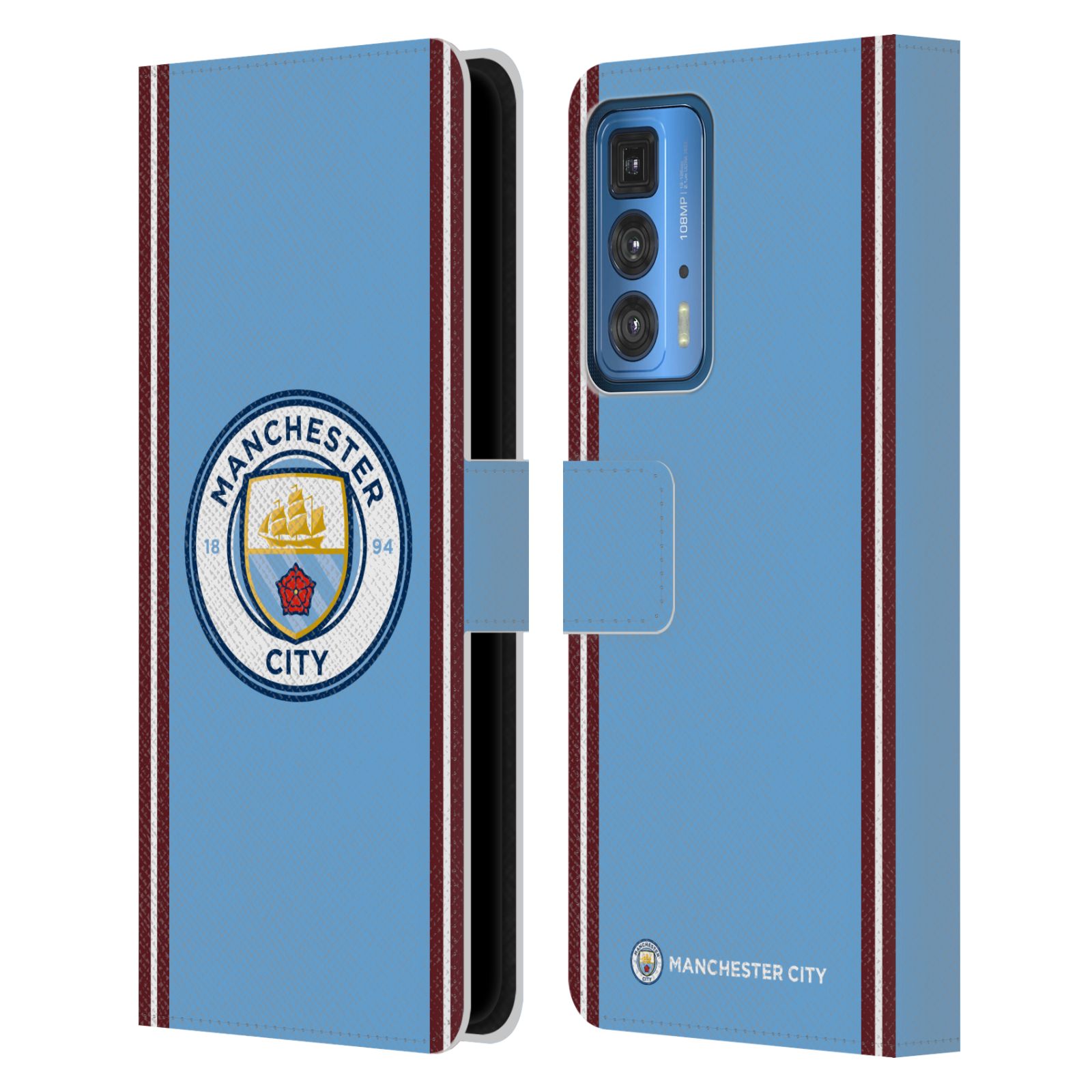 Pouzdro na mobil Motorola EDGE 20 PRO - HEAD CASE - Manchester City velký znak