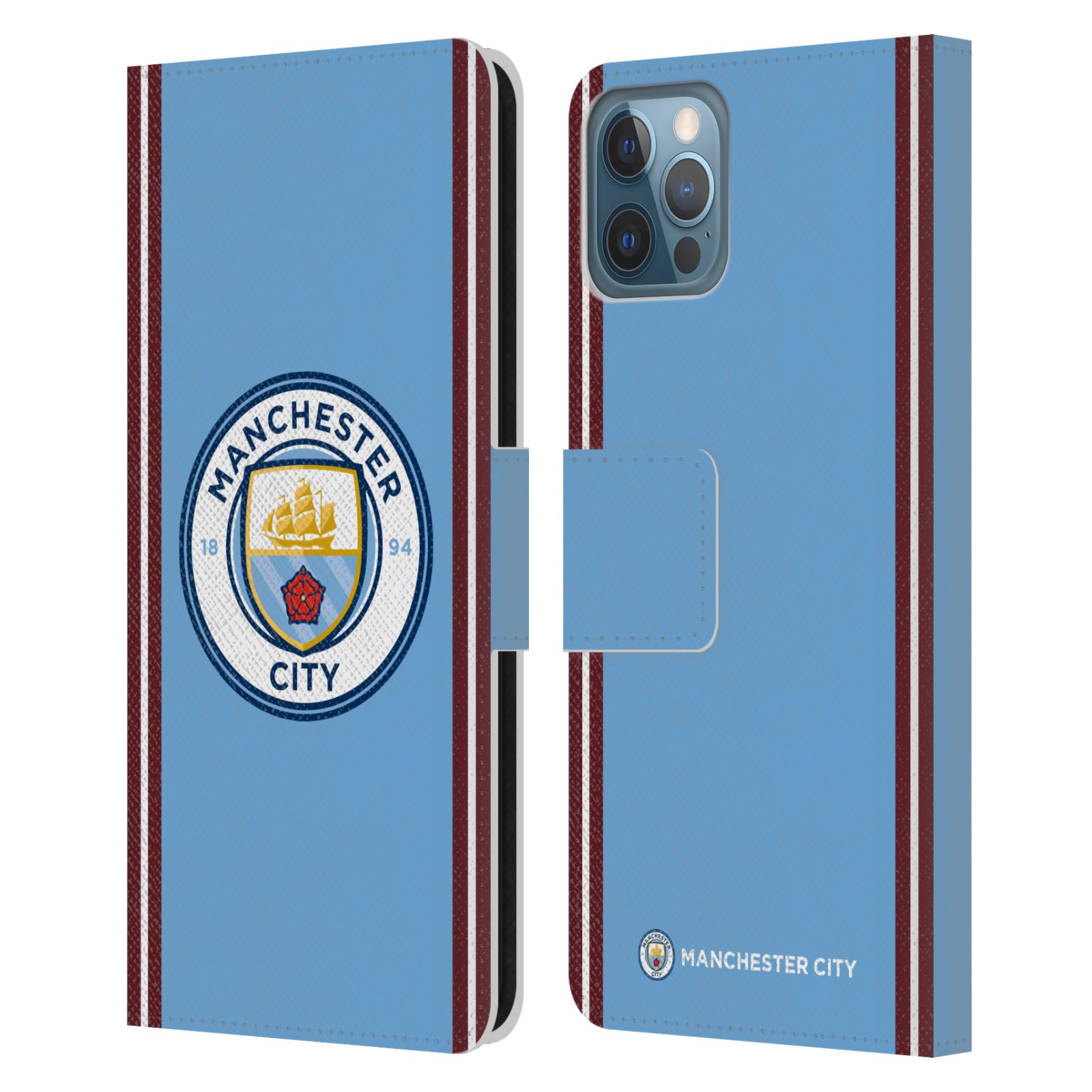 Pouzdro na mobil Apple Iphone 12 / 12 Pro - HEAD CASE - Manchester City velký znak