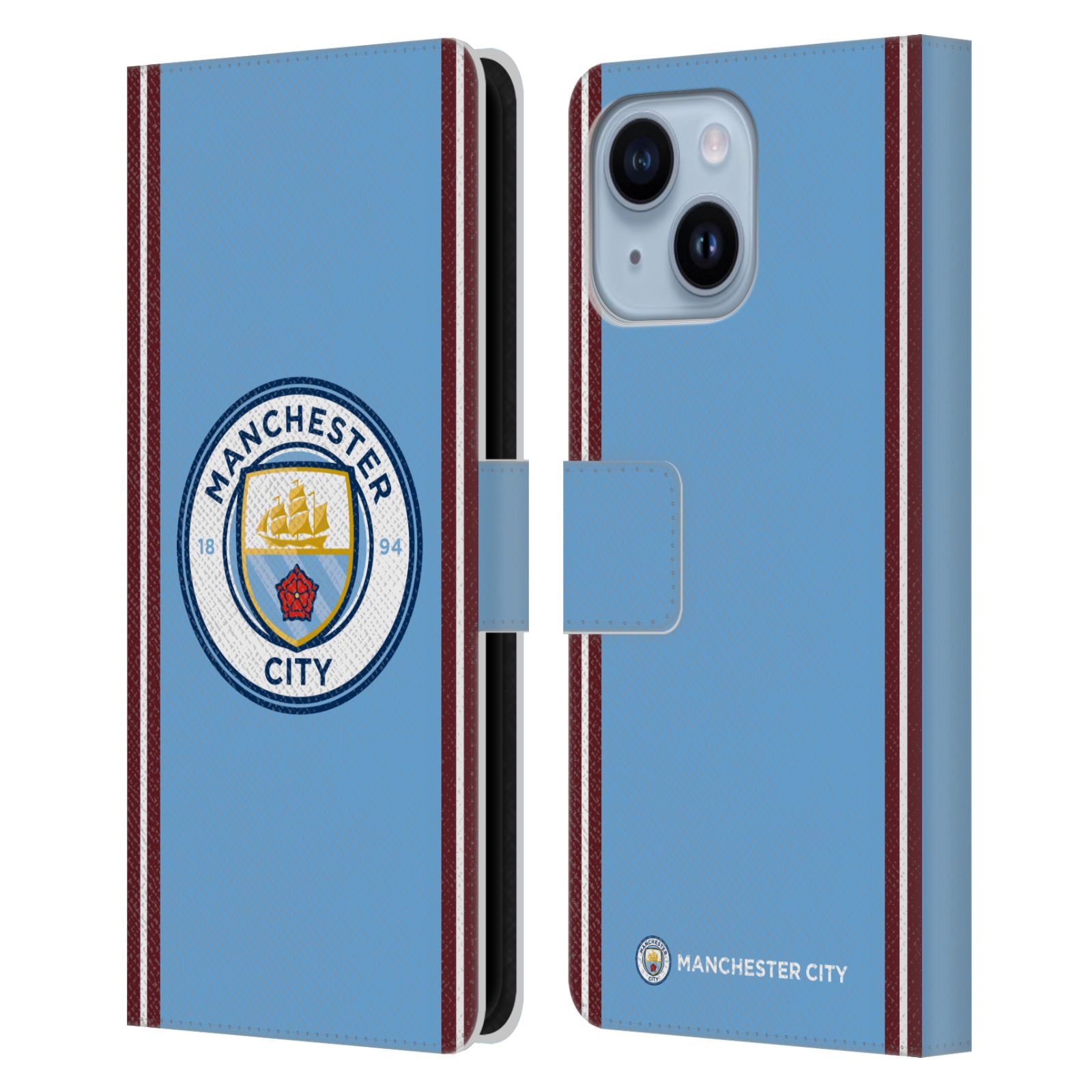 Pouzdro na mobil Apple Iphone 14 PLUS - HEAD CASE - Manchester City velký znak