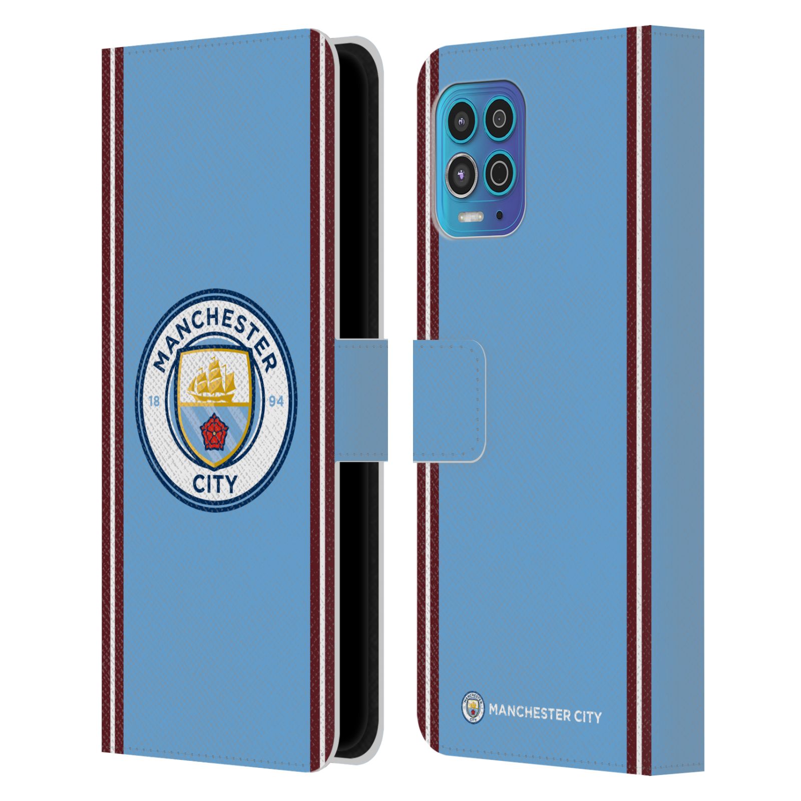 Pouzdro na mobil Motorola Moto G100 - HEAD CASE - Manchester City velký znak