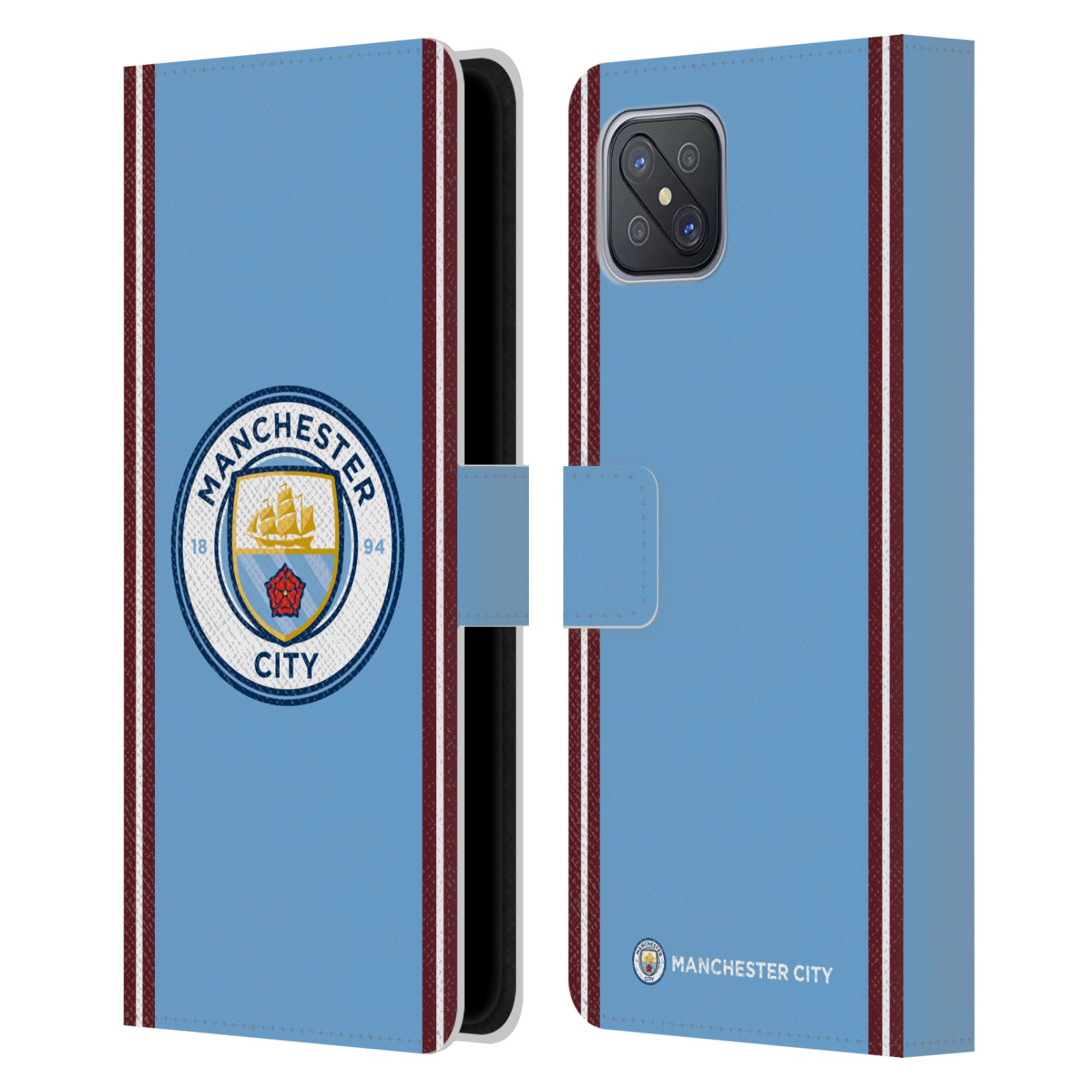 Pouzdro na mobil Oppo A92s - HEAD CASE - Manchester City velký znak