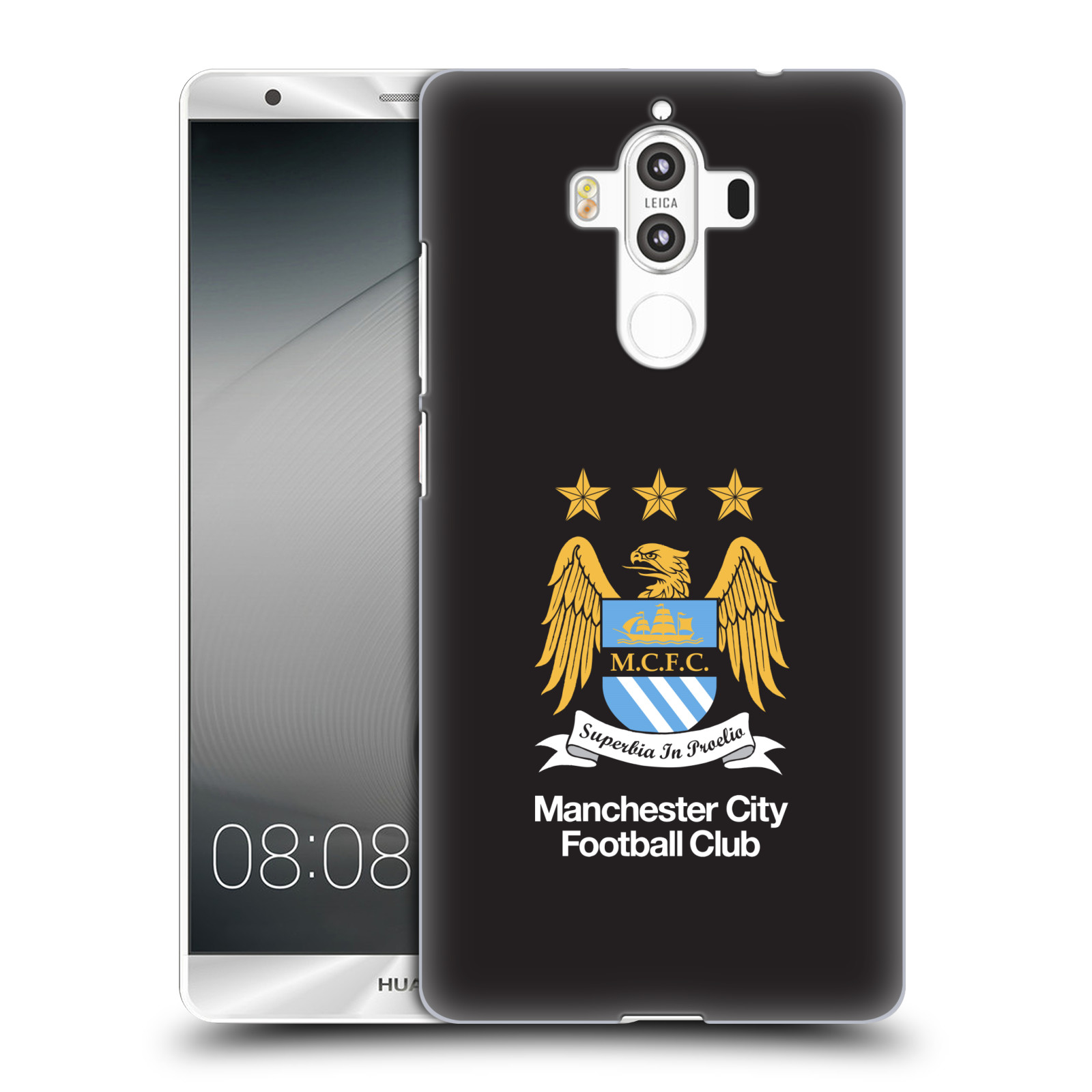 HEAD CASE plastový obal na mobil Huawei Mate 9 Fotbalový klub Manchester City černé pozadí velký znak