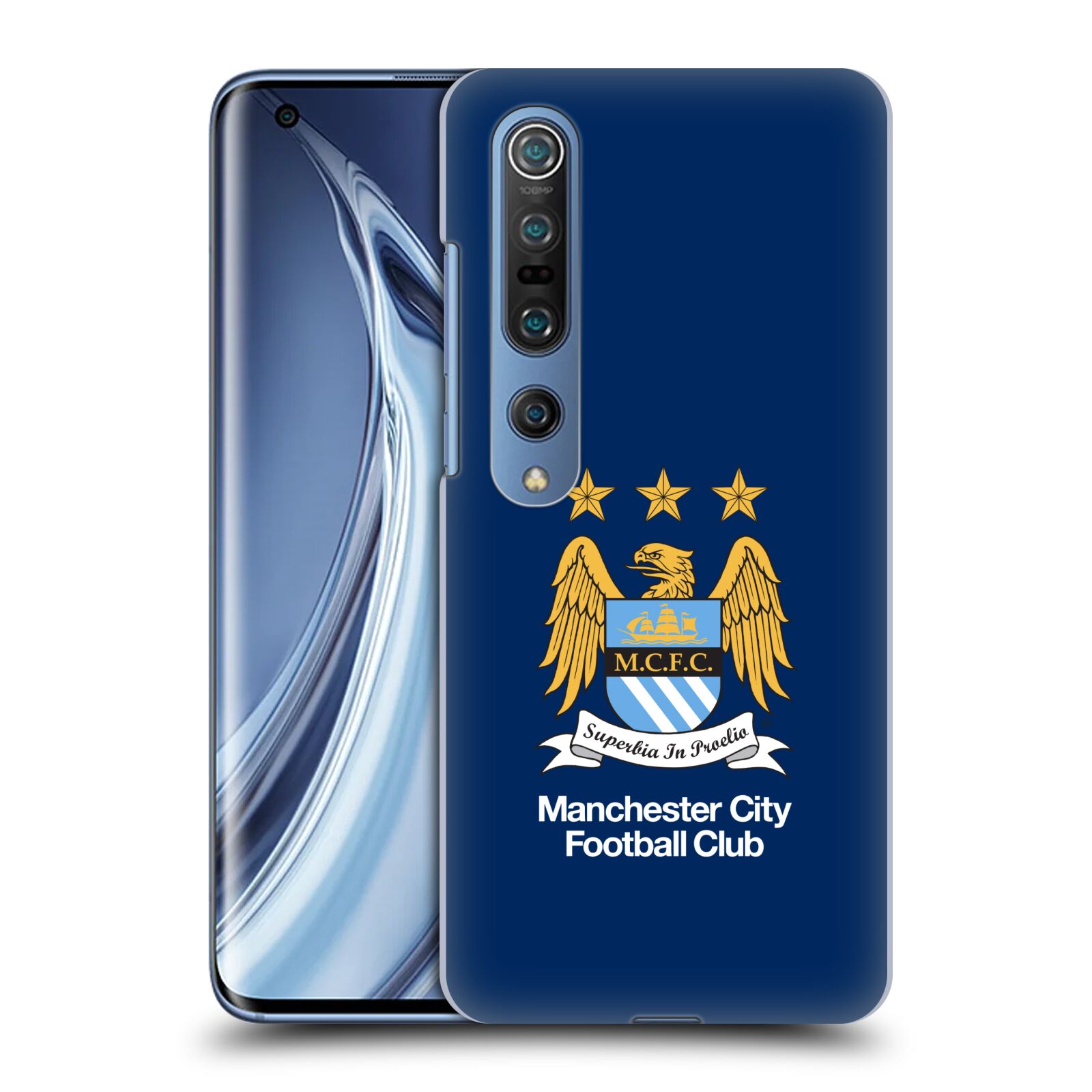HEAD CASE plastový obal na mobil Xiaomi Mi 10 Fotbalový klub Manchester City modré pozadí velký znak