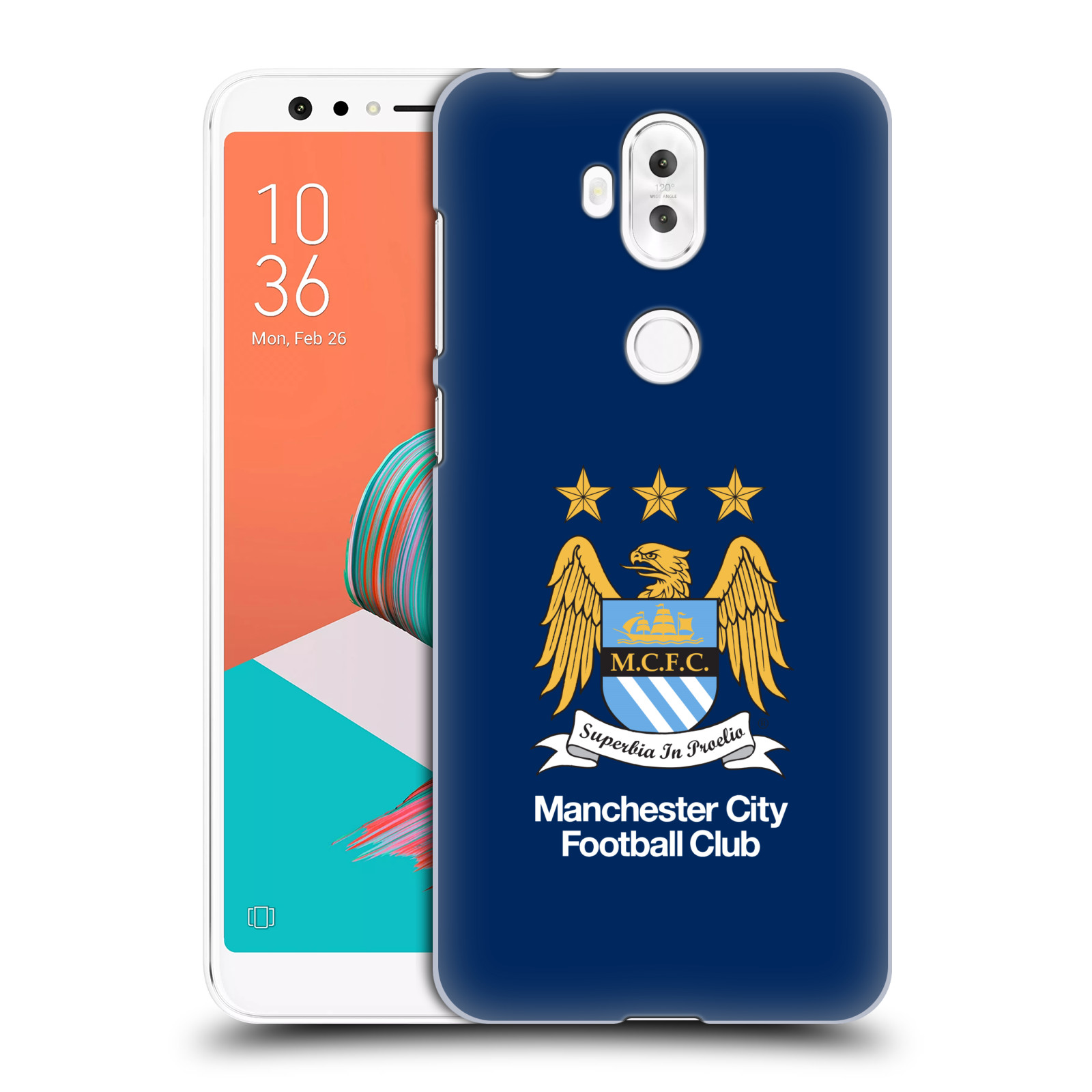 HEAD CASE plastový obal na mobil Asus Zenfone 5 LITE ZC600KL Fotbalový klub Manchester City modré pozadí velký znak