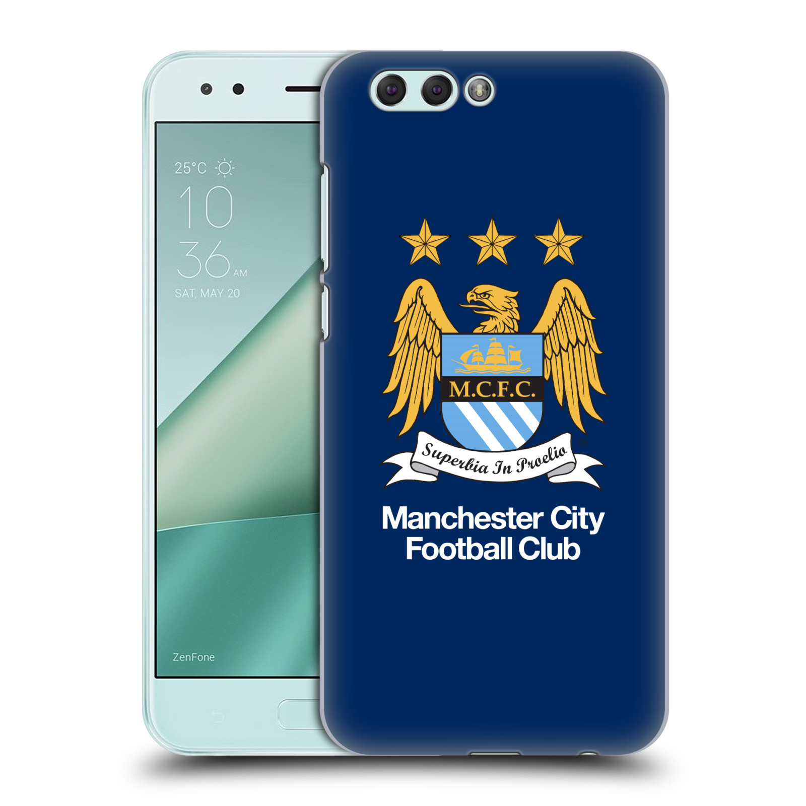 HEAD CASE plastový obal na mobil Asus Zenfone 4 ZE554KL Fotbalový klub Manchester City modré pozadí velký znak