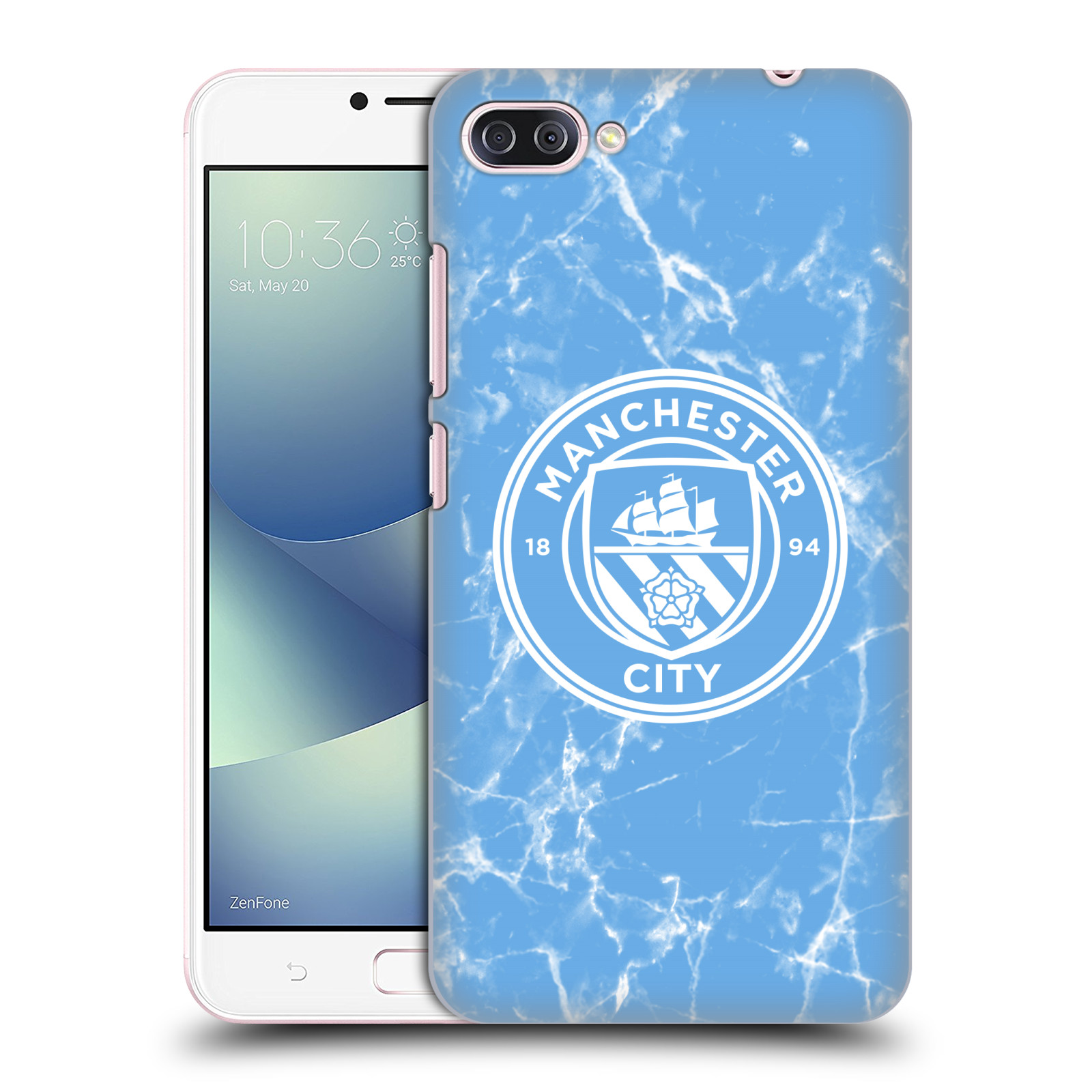 HEAD CASE plastový obal na mobil Asus Zenfone 4 MAX ZC554KL Fotbalový klub Manchester City modrý mramor