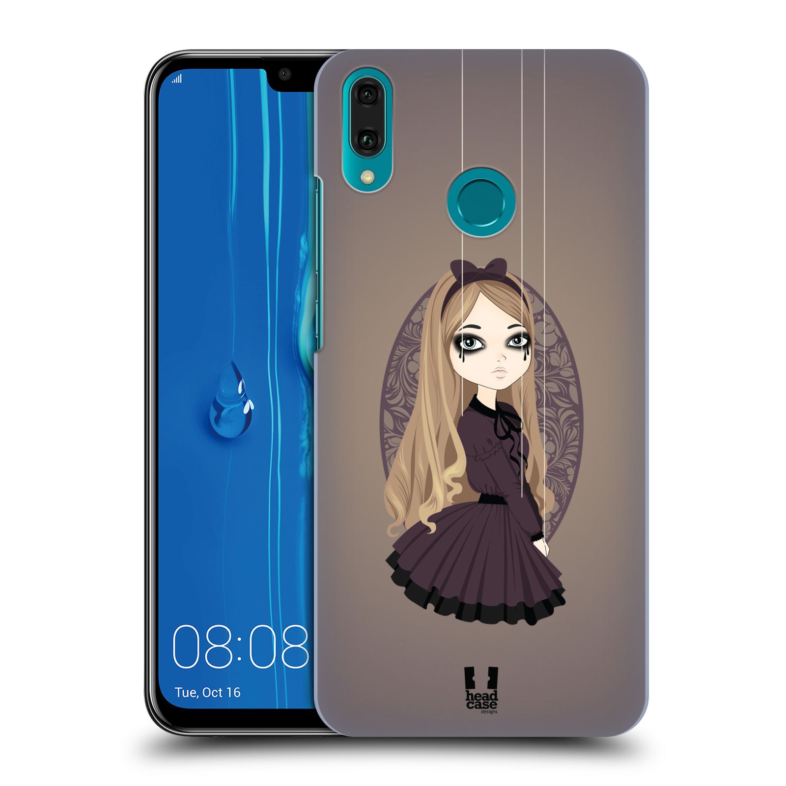 Pouzdro na mobil Huawei Y9 2019 - HEAD CASE - vzor Marioneta panenka OLÍVIE