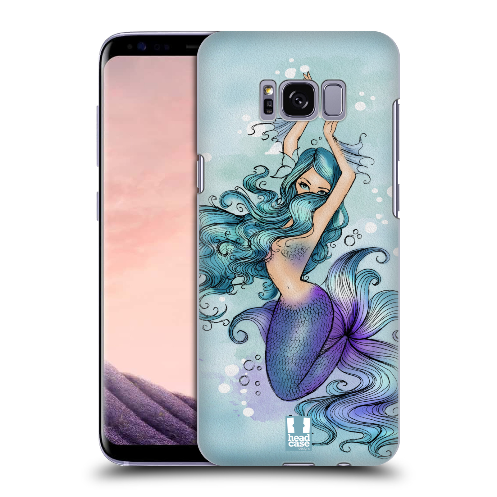 HEAD CASE plastový obal na mobil Samsung Galaxy S8 vzor Mořská víla MODRÁ