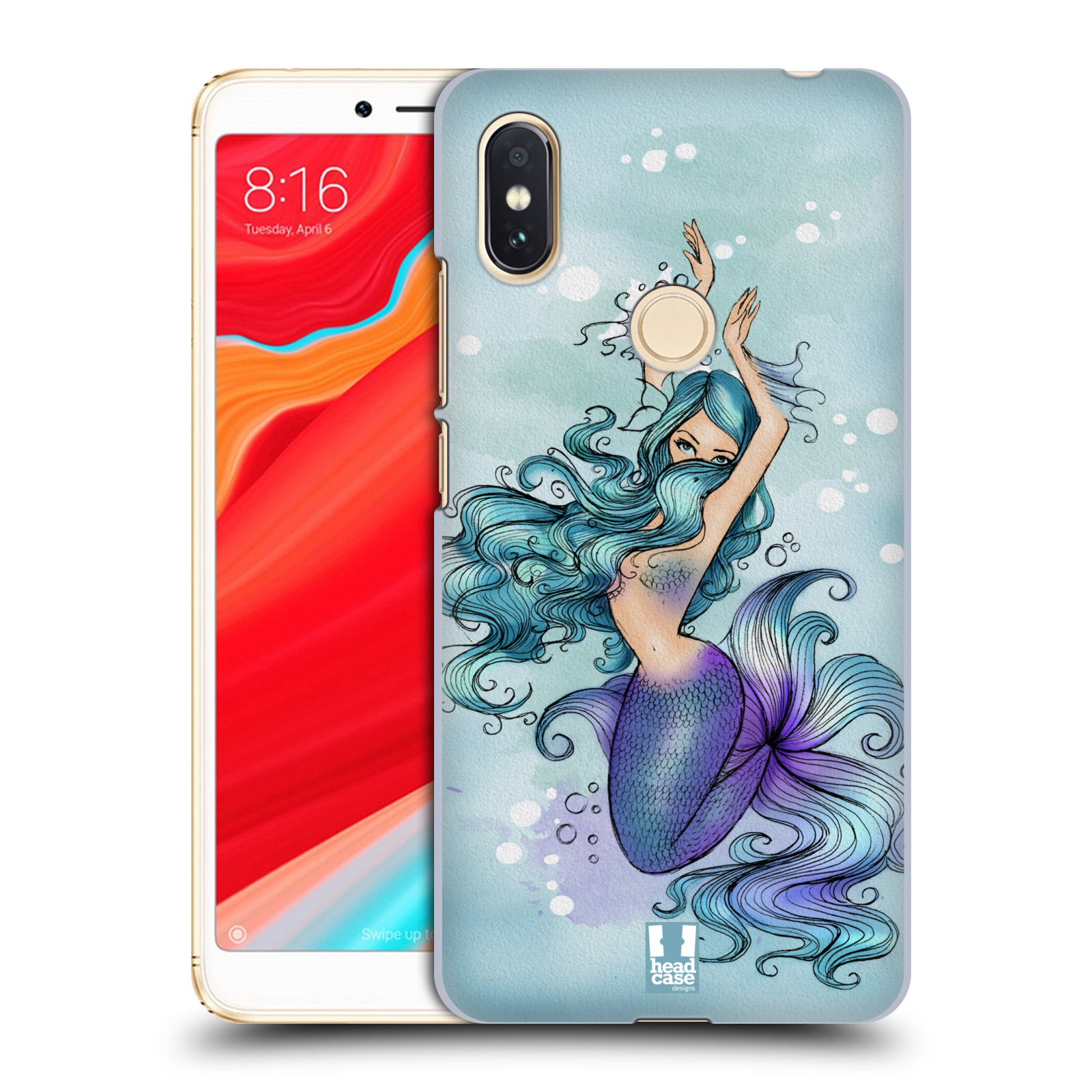 HEAD CASE plastový obal na mobil Xiaomi Redmi S2 vzor Mořská víla MODRÁ