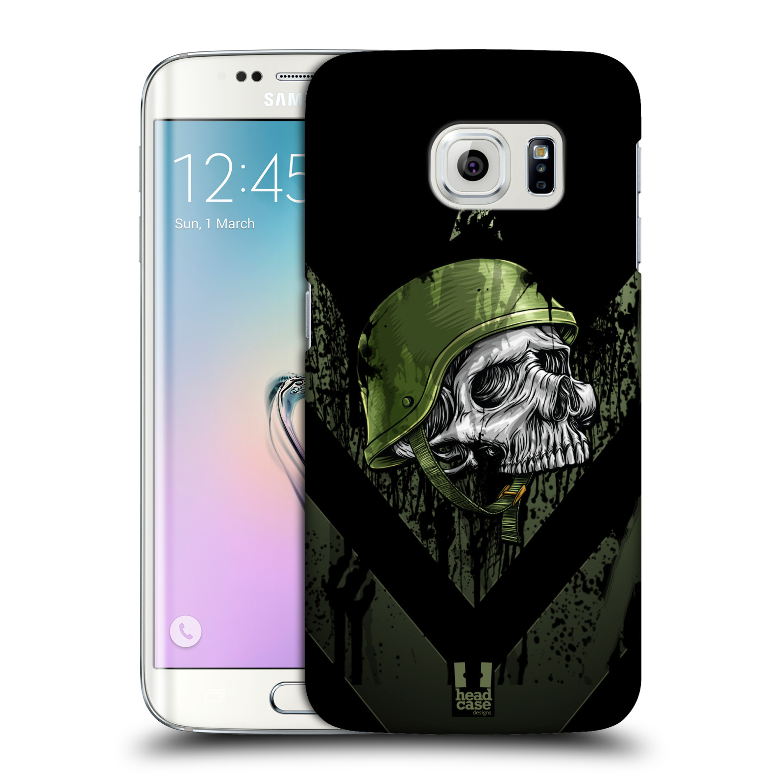HEAD CASE plastový obal na mobil SAMSUNG Galaxy S6 EDGE (G9250, G925, G925F) vzor Kovový vzhled armáda jednoho muže