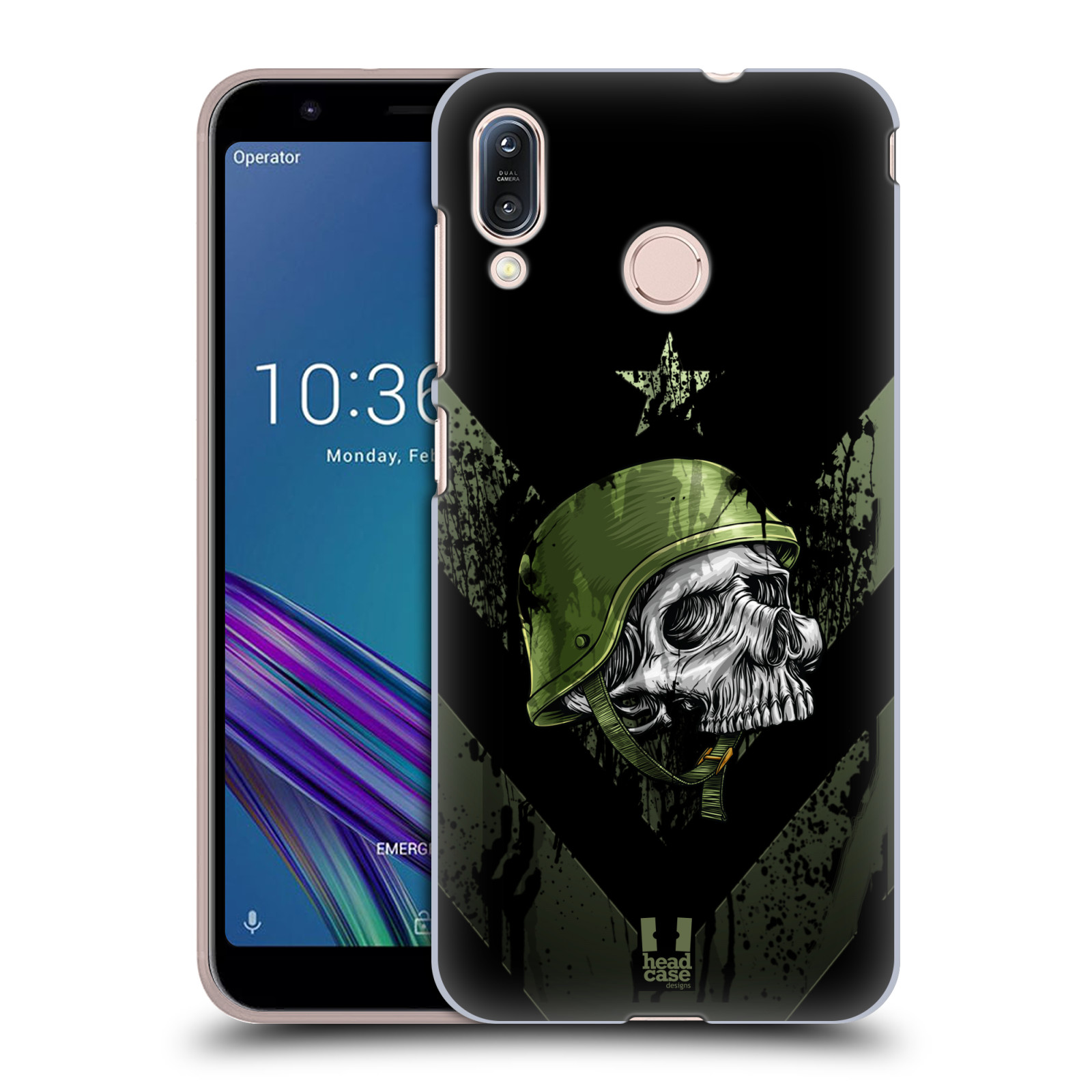 Pouzdro na mobil Asus Zenfone Max M1 (ZB555KL) - HEAD CASE - vzor Kovový vzhled armáda jednoho muže