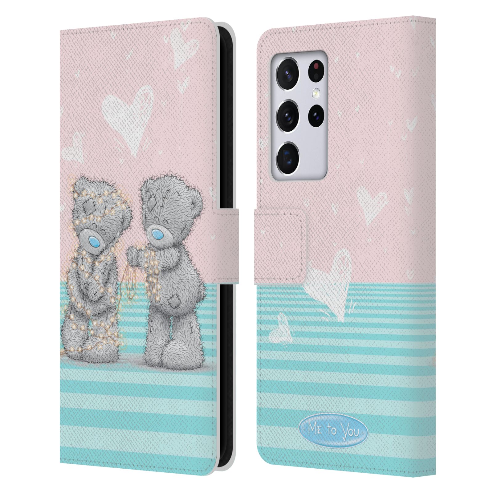 Pouzdro na mobil Samsung Galaxy S21 ULTRA 5G  - HEAD CASE - Me To You - Zamilovaní medvídci