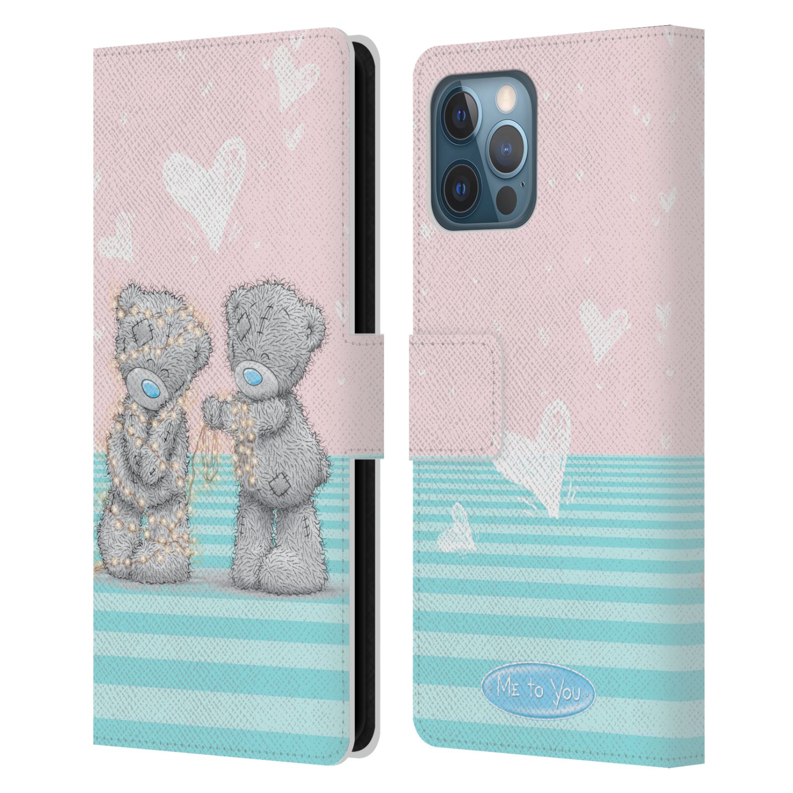 Pouzdro na mobil Apple Iphone 12 Pro Max - HEAD CASE - Me To You - Zamilovaní medvídci