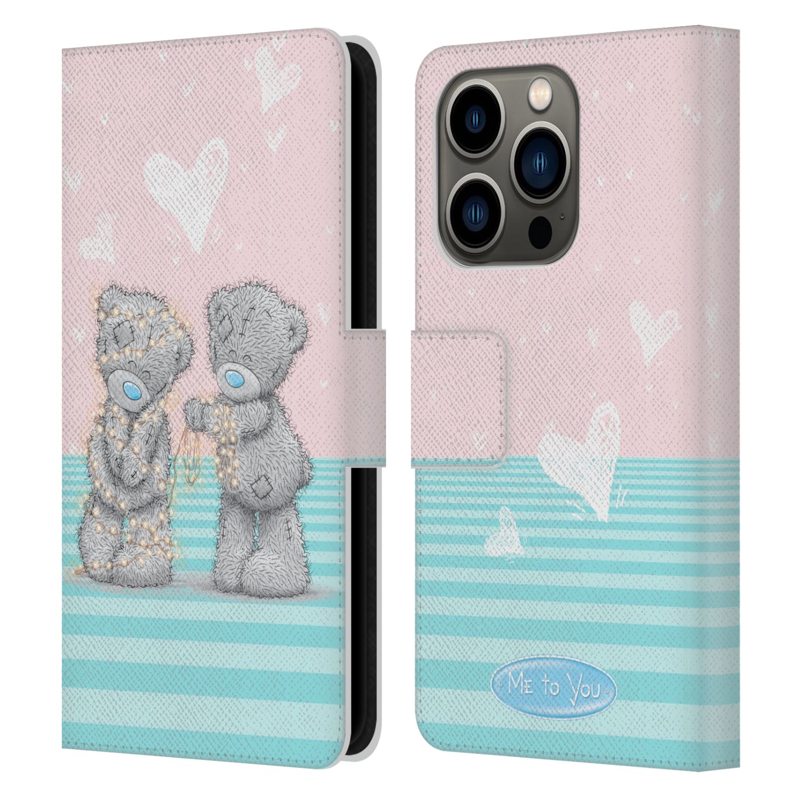 Pouzdro na mobil Apple Iphone 14 PRO - HEAD CASE - Me To You - Zamilovaní medvídci