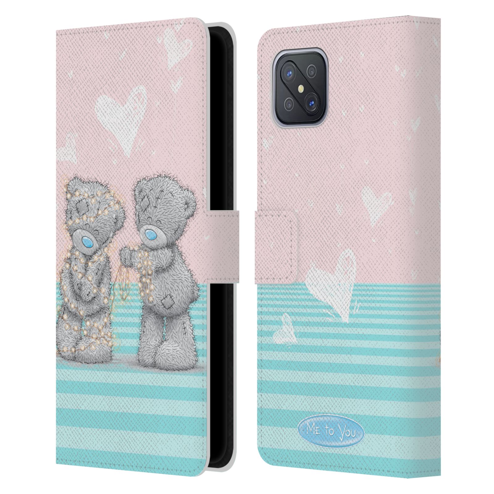 Pouzdro na mobil Oppo A92s - HEAD CASE - Me To You - Zamilovaní medvídci