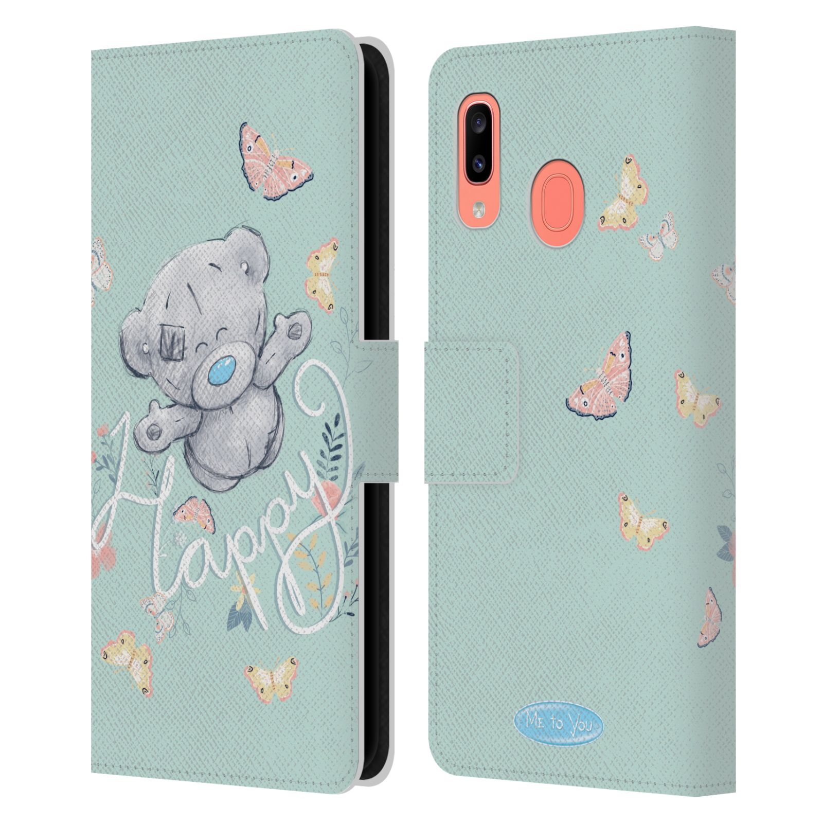 Pouzdro na mobil Samsung Galaxy A20 / Galaxy A30 - HEAD CASE - Me To You - Medvídek na louce s motýlkem