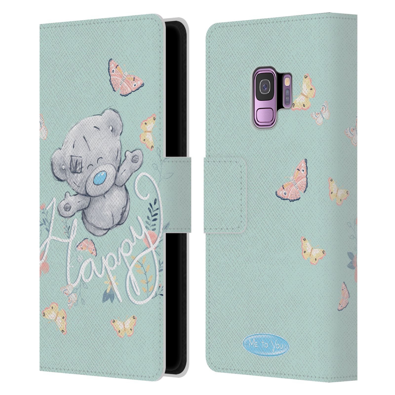 Pouzdro na mobil Samsung Galaxy S9 - HEAD CASE - Me To You - Medvídek na louce s motýlkem