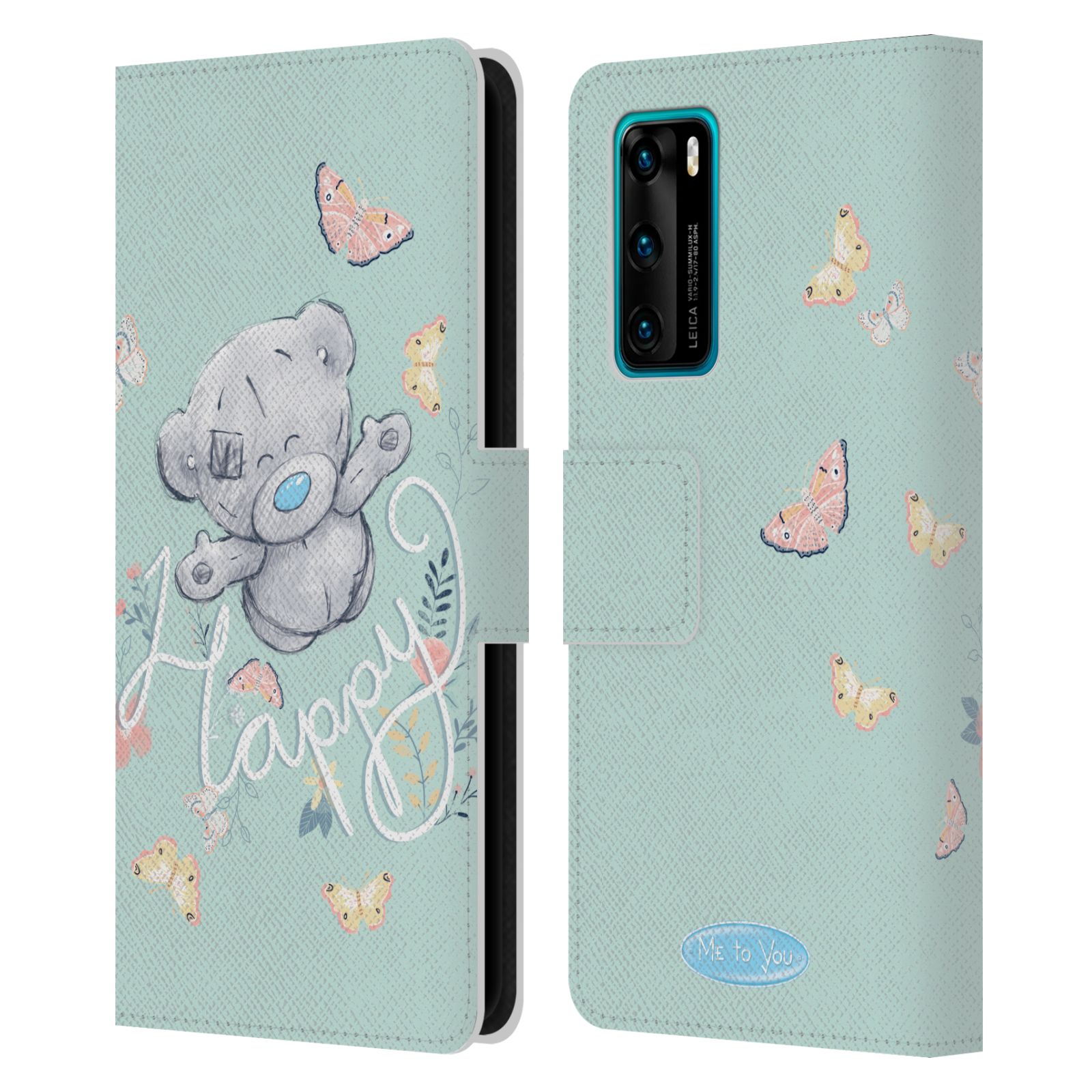 Pouzdro na mobil Huawei P40 - HEAD CASE - Me To You - Medvídek na louce s motýlkem