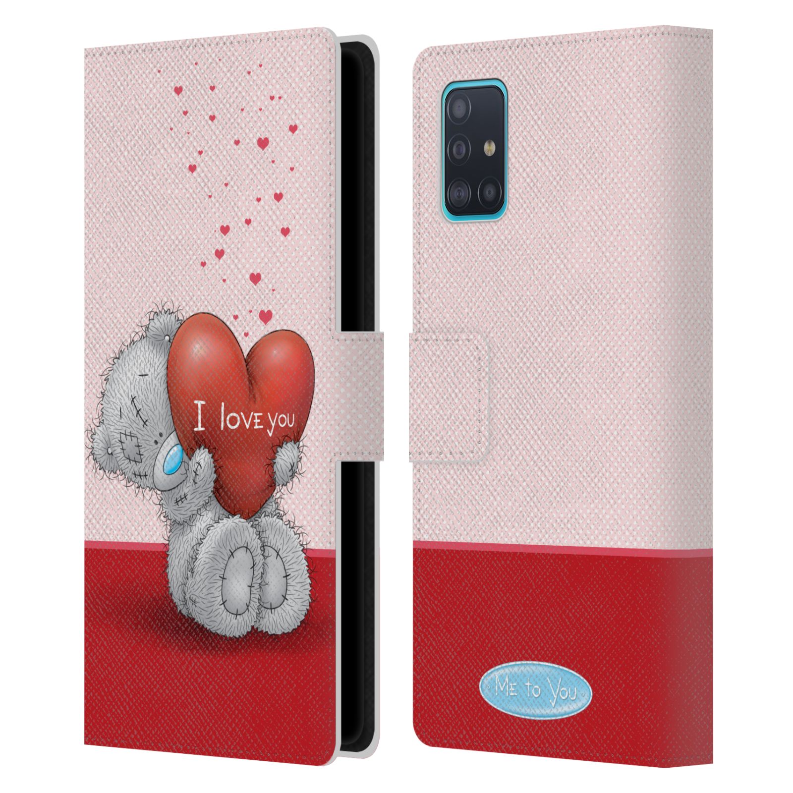 Pouzdro na mobil Samsung Galaxy A51 - HEAD CASE - Me To You - Medvídek a velké srdce