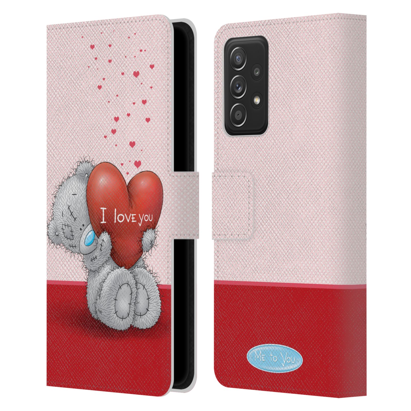 Pouzdro na mobil Samsung Galaxy A52 / A52 G - HEAD CASE - Me To You - Medvídek a velké srdce