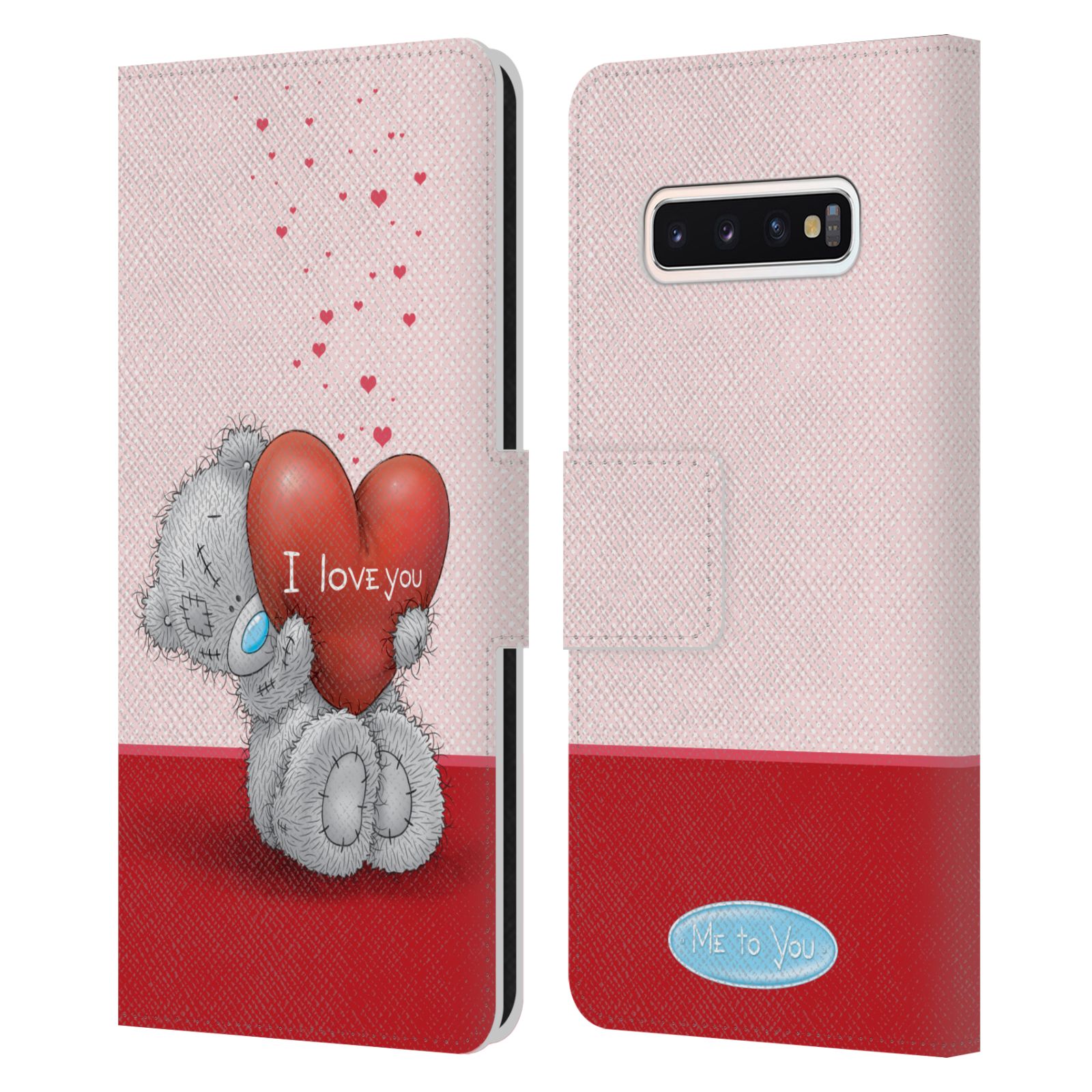 Pouzdro na mobil Samsung Galaxy S10 - HEAD CASE - Me To You - Medvídek a velké srdce