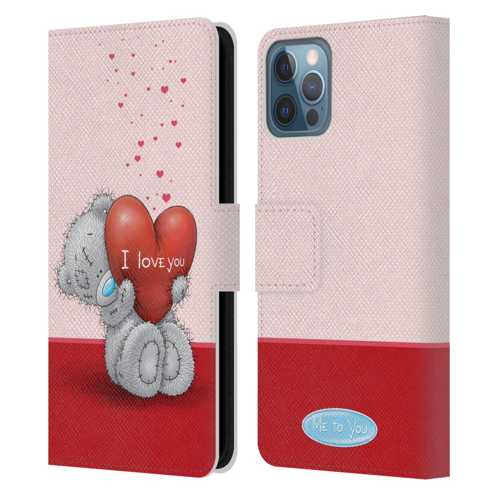 Pouzdro na mobil Apple Iphone 12 / 12 Pro - HEAD CASE - Me To You - Medvídek a velké srdce