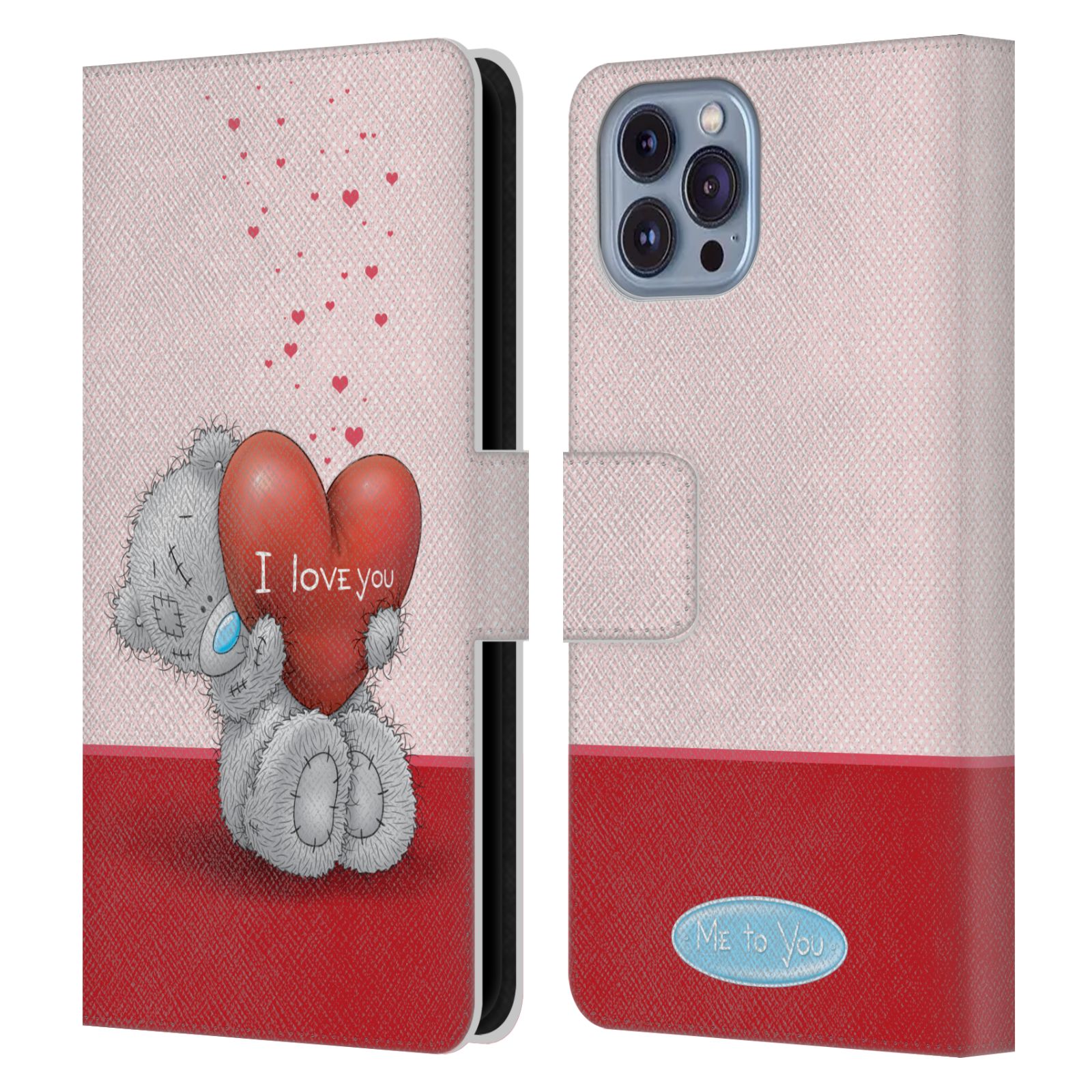 Pouzdro na mobil Apple Iphone 14 - HEAD CASE - Me To You - Medvídek a velké srdce