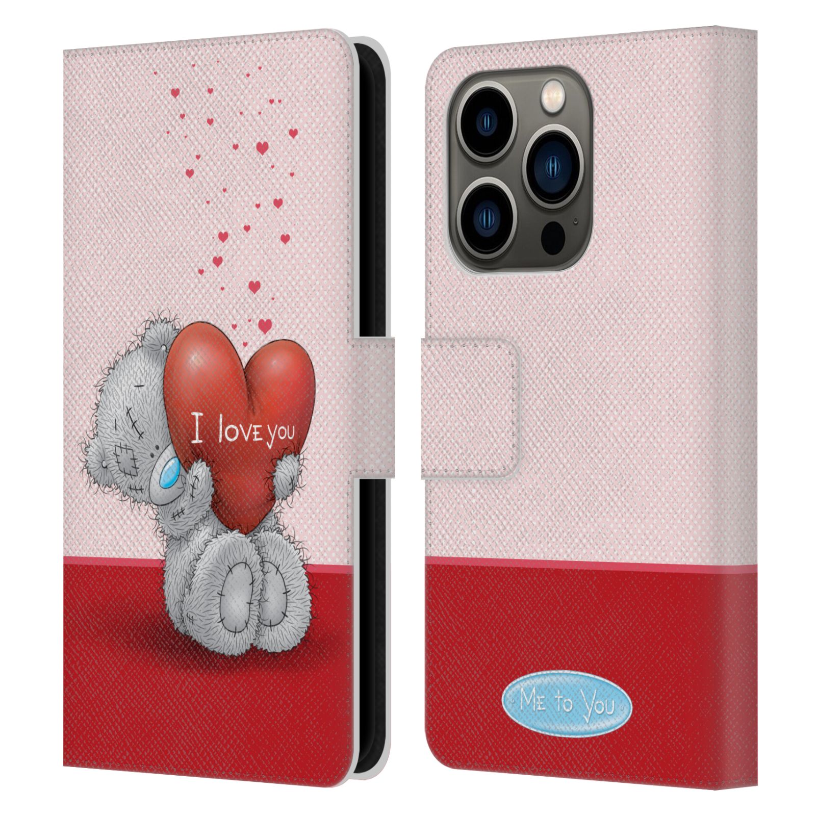 Pouzdro na mobil Apple Iphone 14 PRO - HEAD CASE - Me To You - Medvídek a velké srdce