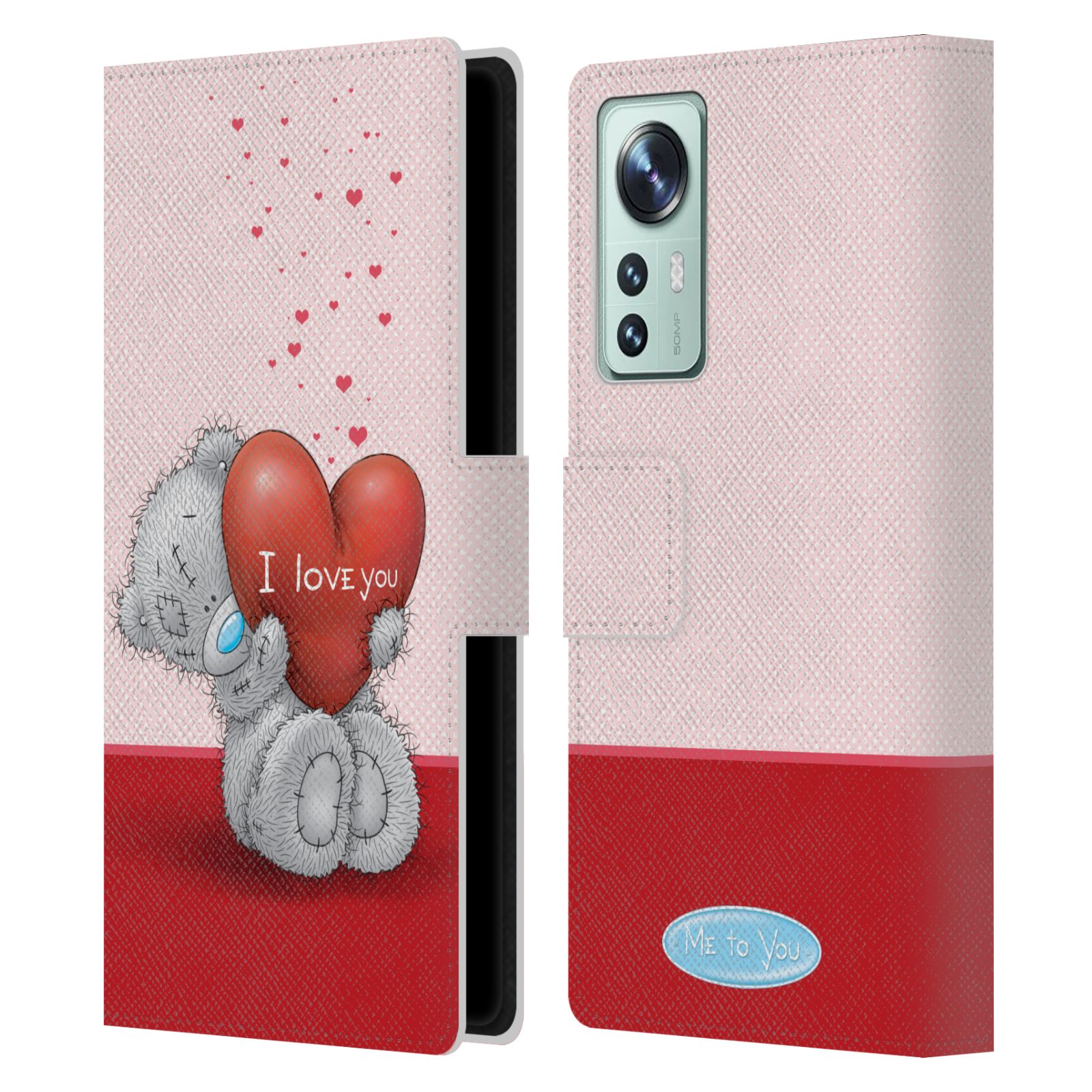 Pouzdro na mobil Xiaomi 12 - HEAD CASE - Me To You - Medvídek a velké srdce
