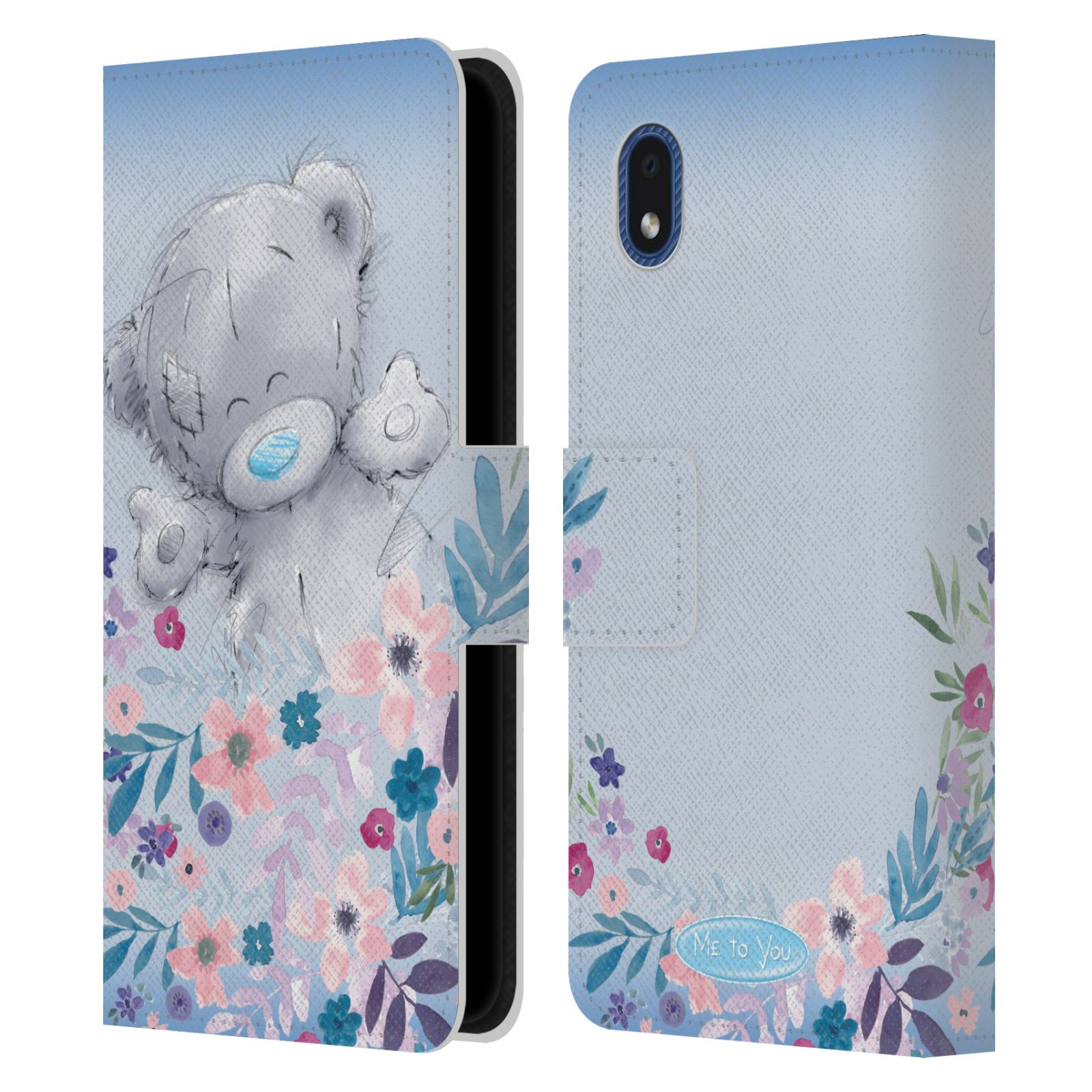 Pouzdro na mobil Samsung Galaxy A01 CORE - HEAD CASE - Me To You - Medvídek mezi květinami