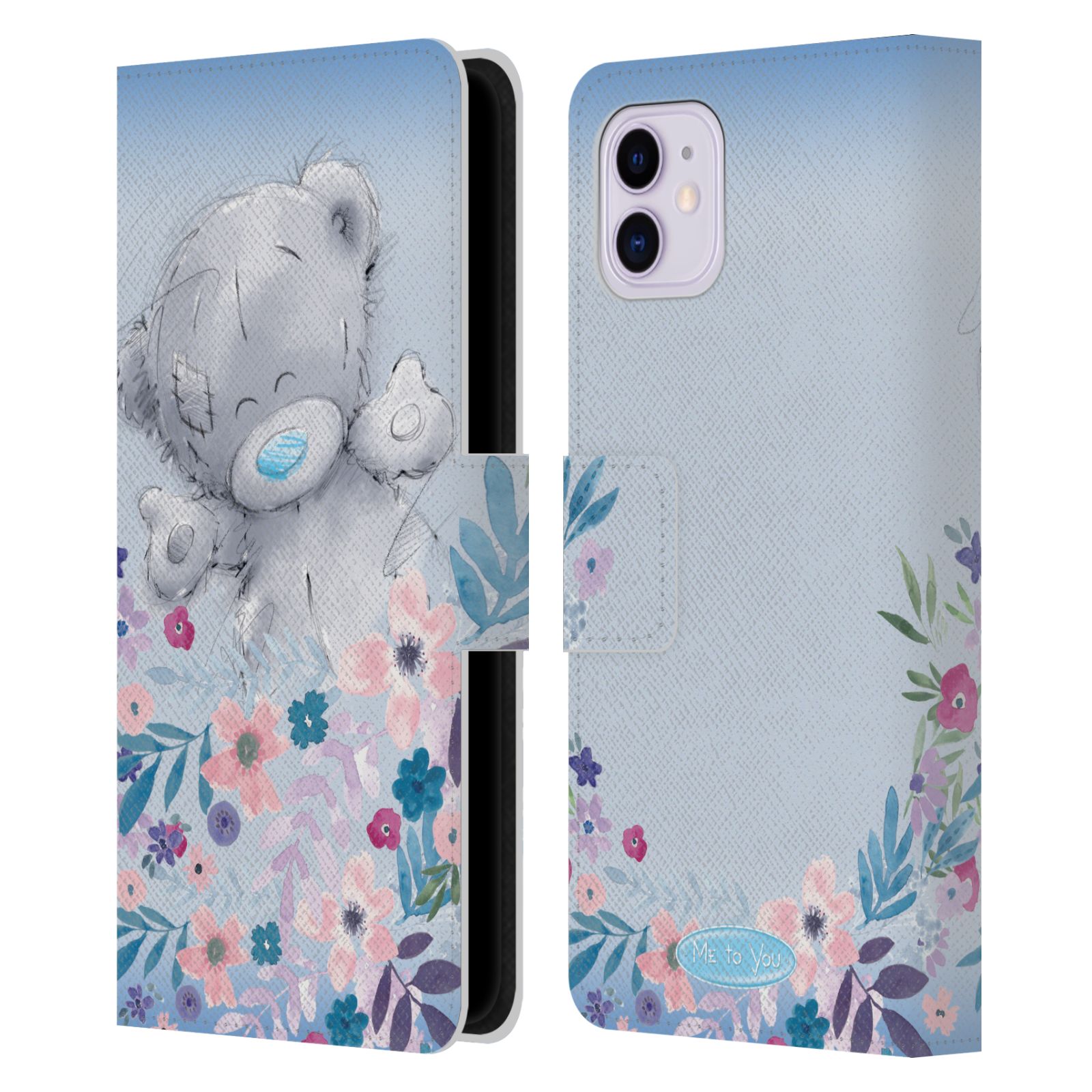 Pouzdro na mobil Apple Iphone 11 - HEAD CASE - Me To You - Medvídek mezi květinami