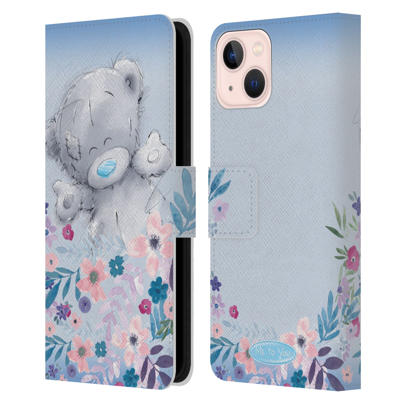 Pouzdro na mobil Apple Iphone 13 - HEAD CASE - Me To You - Medvídek mezi květinami