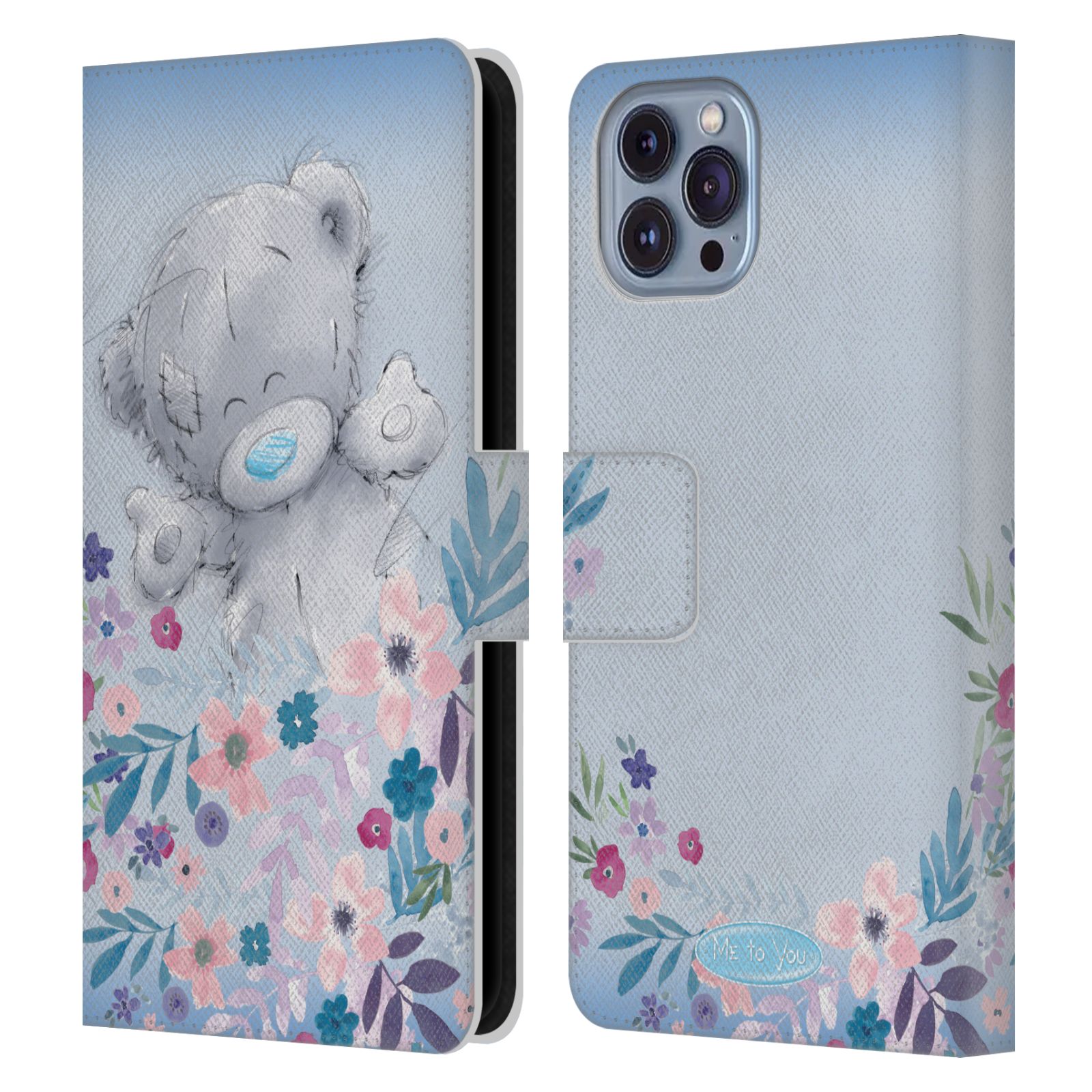 Pouzdro na mobil Apple Iphone 14 - HEAD CASE - Me To You - Medvídek mezi květinami