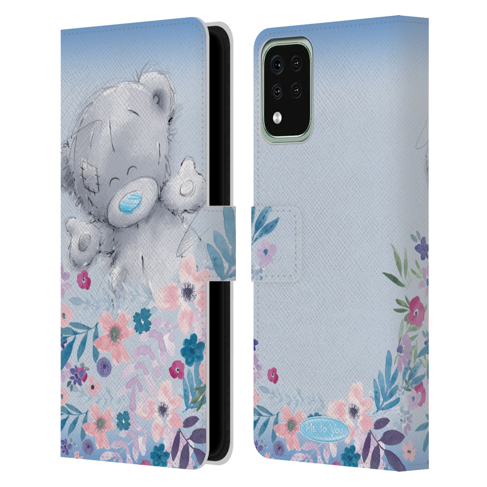 Pouzdro na mobil LG K42 / K52 / K62 - HEAD CASE - Me To You - Medvídek mezi květinami