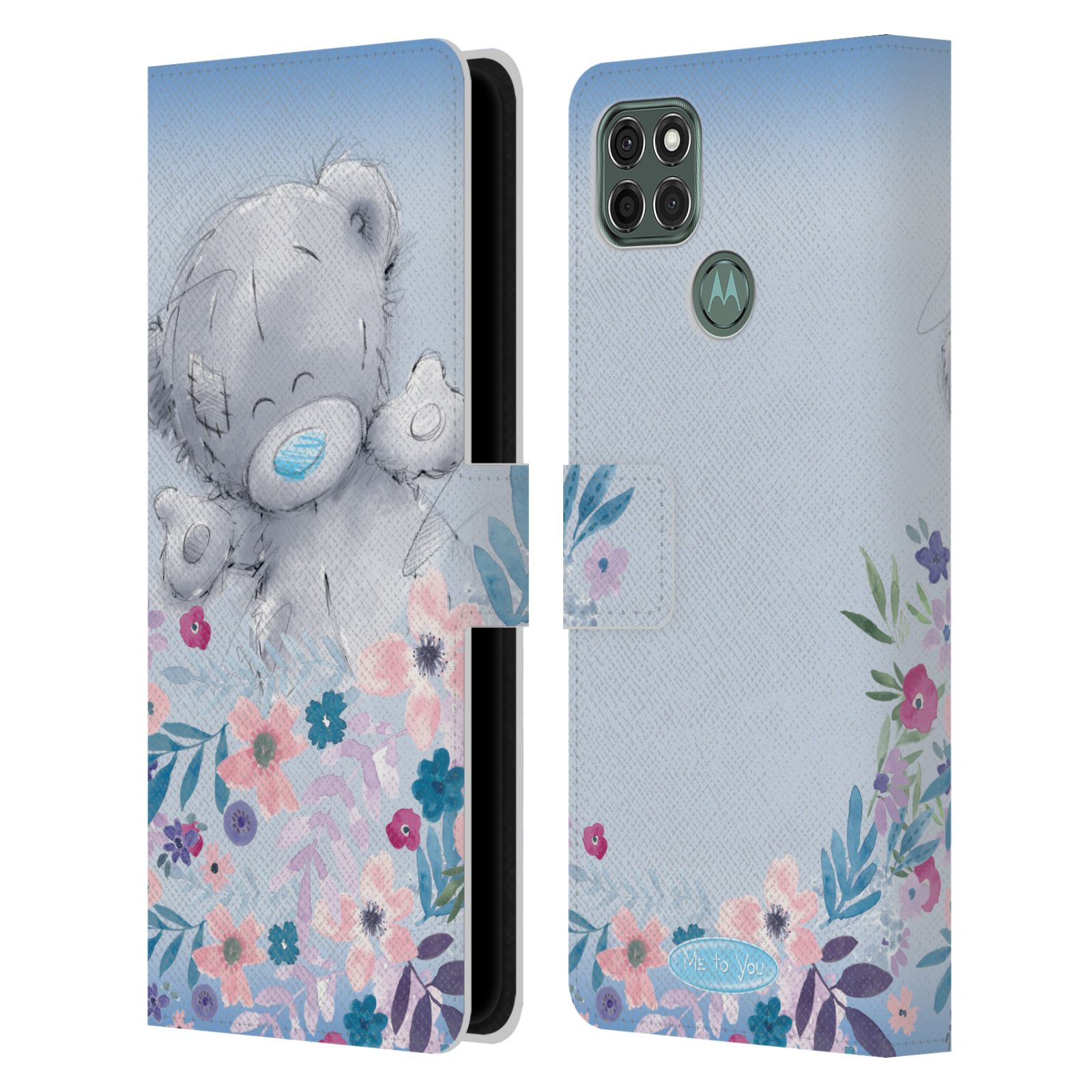 Pouzdro na mobil Motorola Moto G9 POWER - HEAD CASE - Me To You - Medvídek mezi květinami