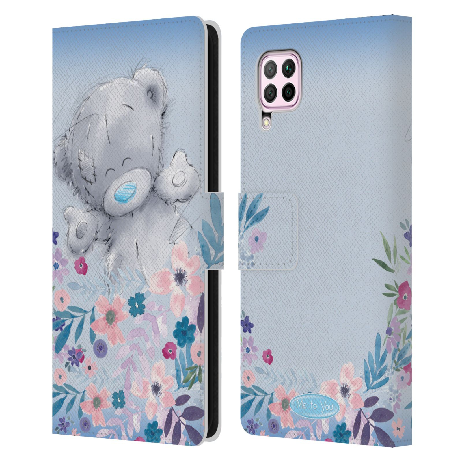Pouzdro na mobil Huawei P40 LITE - HEAD CASE - Me To You - Medvídek mezi květinami