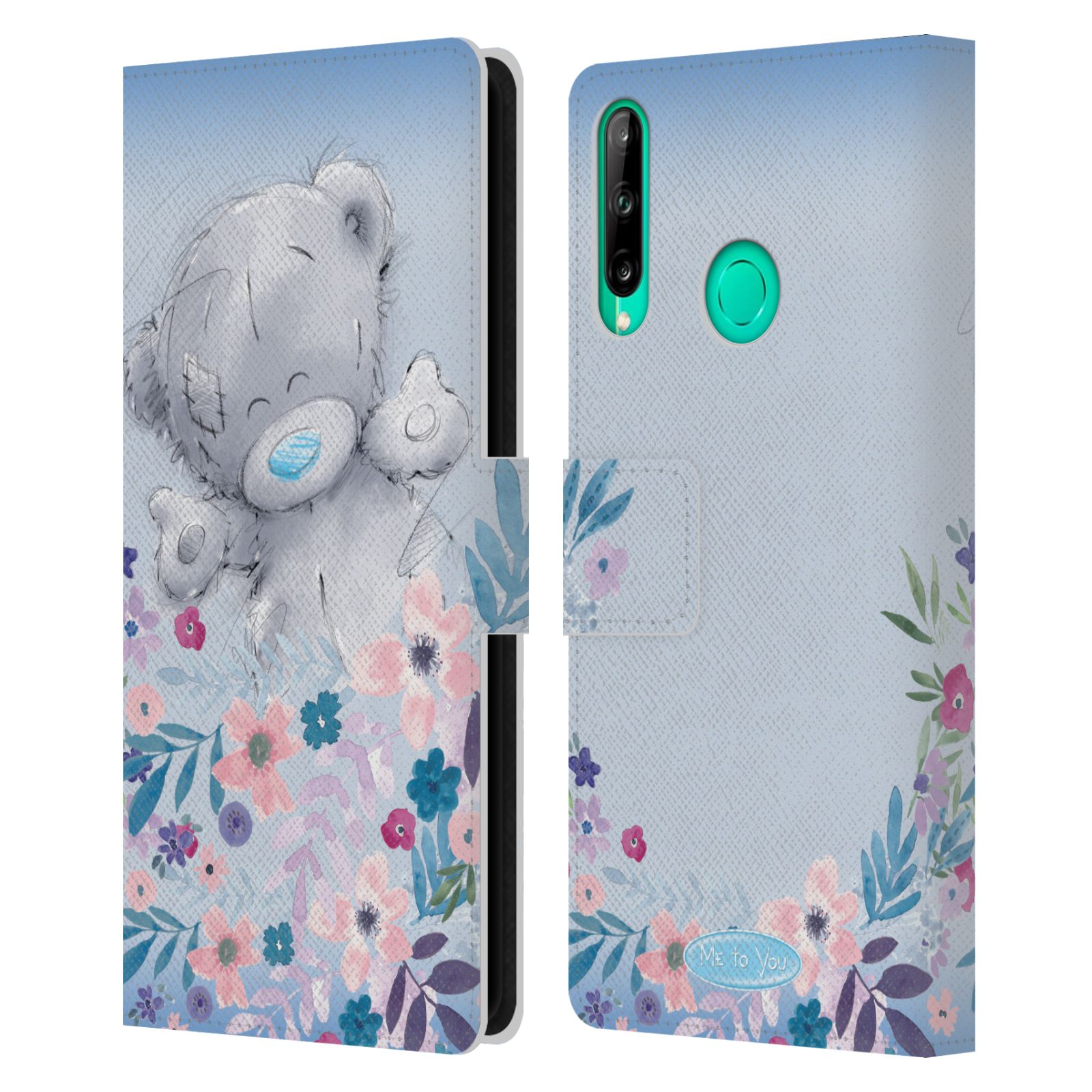 Pouzdro na mobil Huawei P40 LITE E - HEAD CASE - Me To You - Medvídek mezi květinami