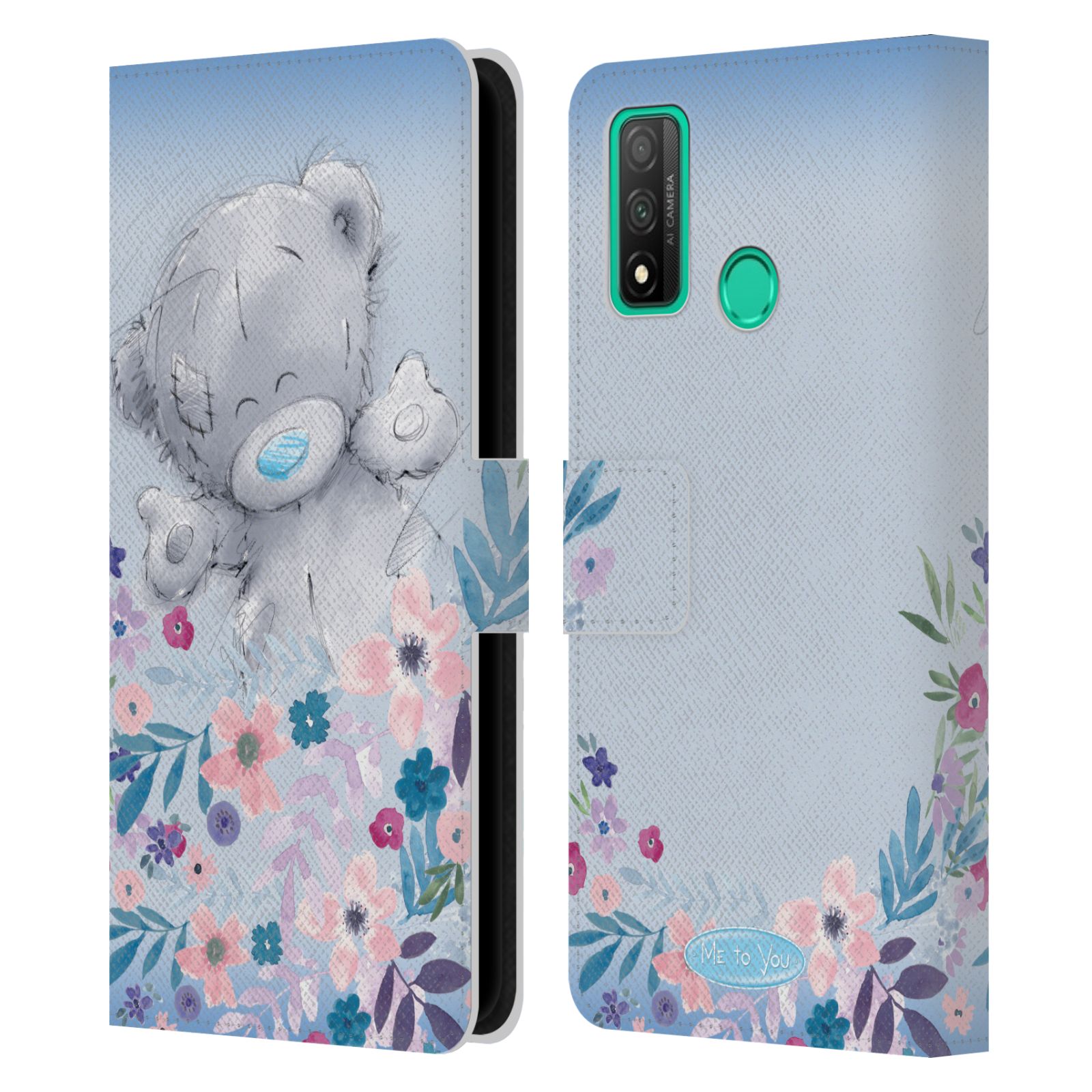 Pouzdro na mobil Huawei P SMART 2020 - HEAD CASE - Me To You - Medvídek mezi květinami
