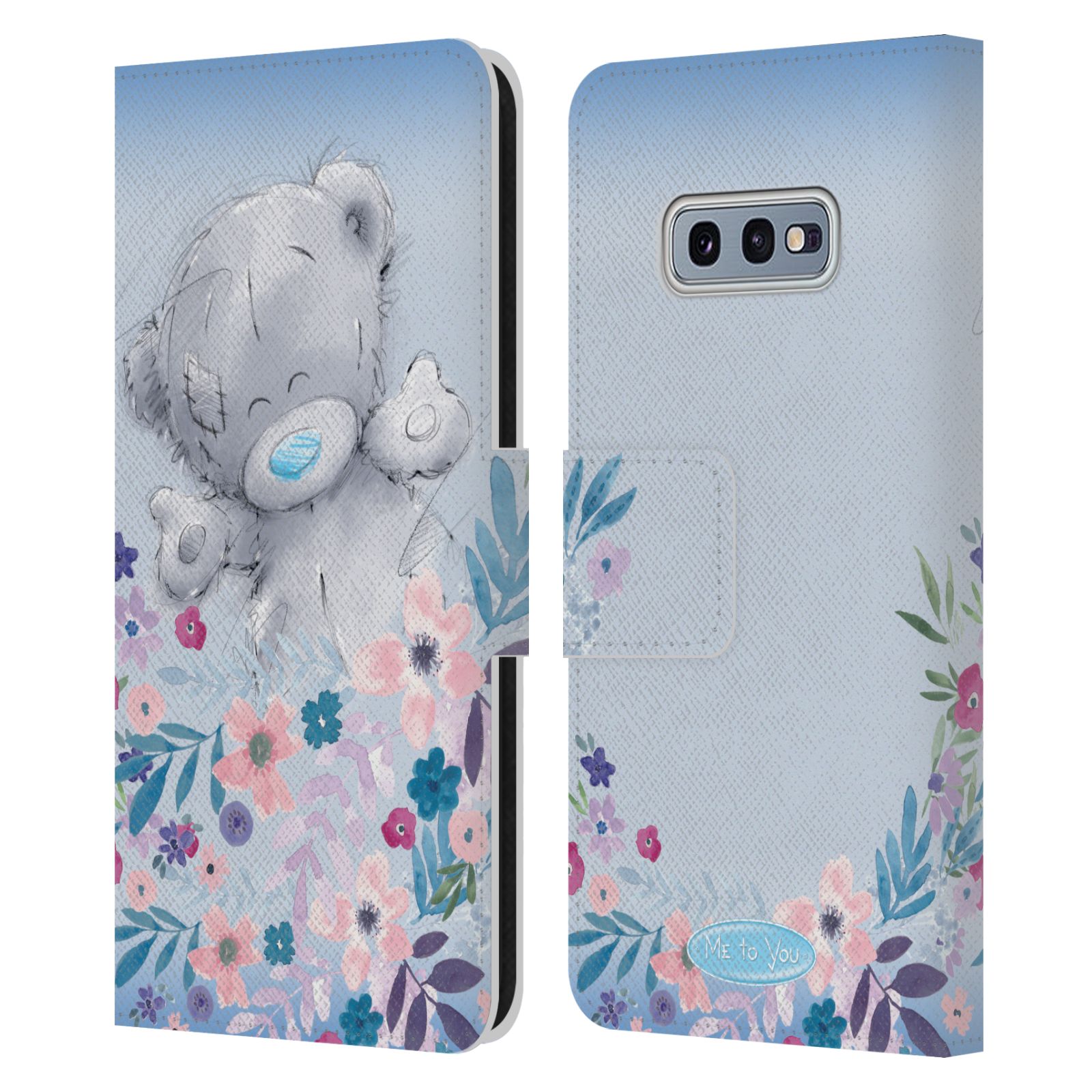 Pouzdro na mobil Samsung Galaxy S10e  - HEAD CASE - Me To You - Medvídek mezi květinami