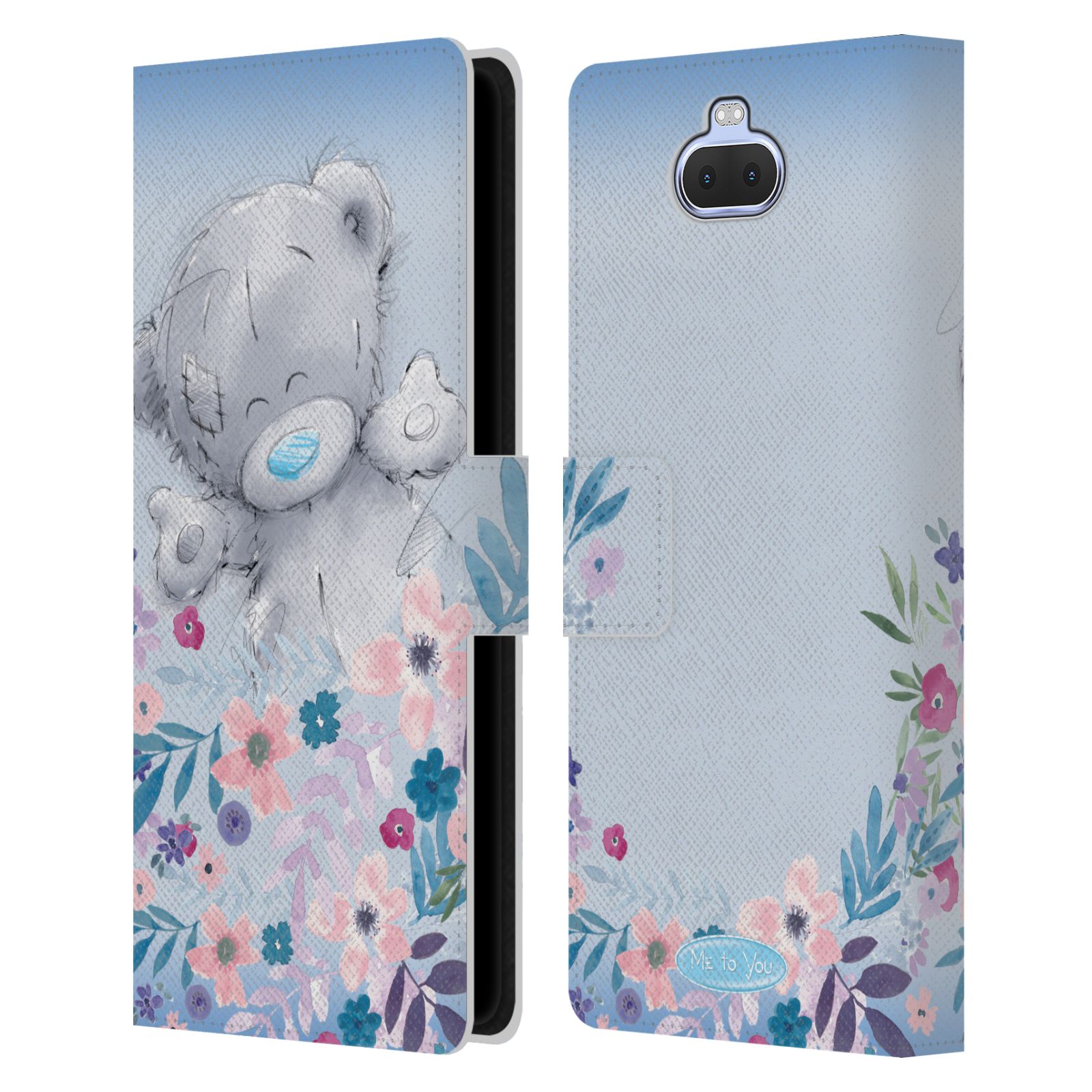 Pouzdro na mobil Sony Xperia 10 PLUS  - HEAD CASE - Me To You - Medvídek mezi květinami