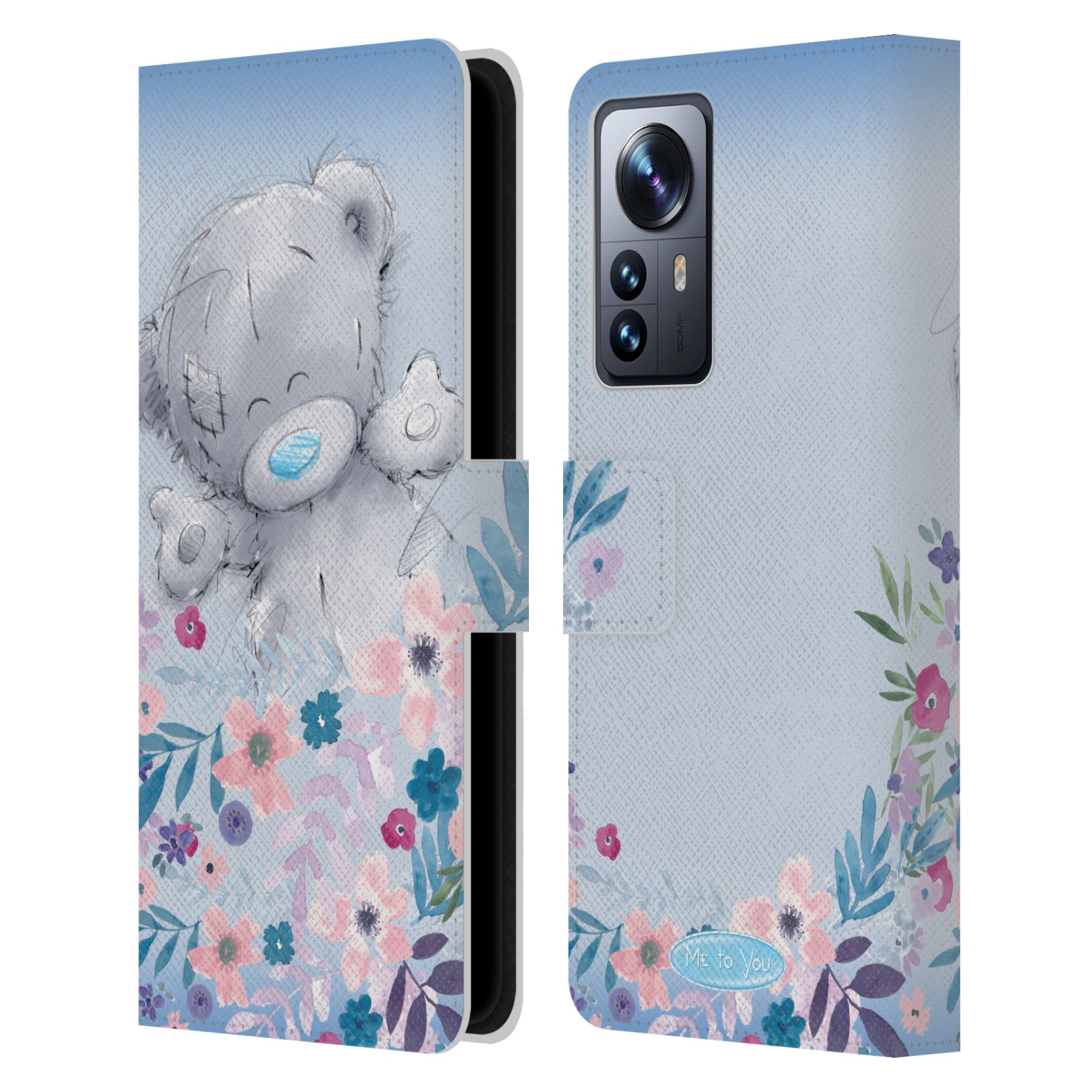 Pouzdro na mobil Xiaomi 12 PRO - HEAD CASE - Me To You - Medvídek mezi květinami
