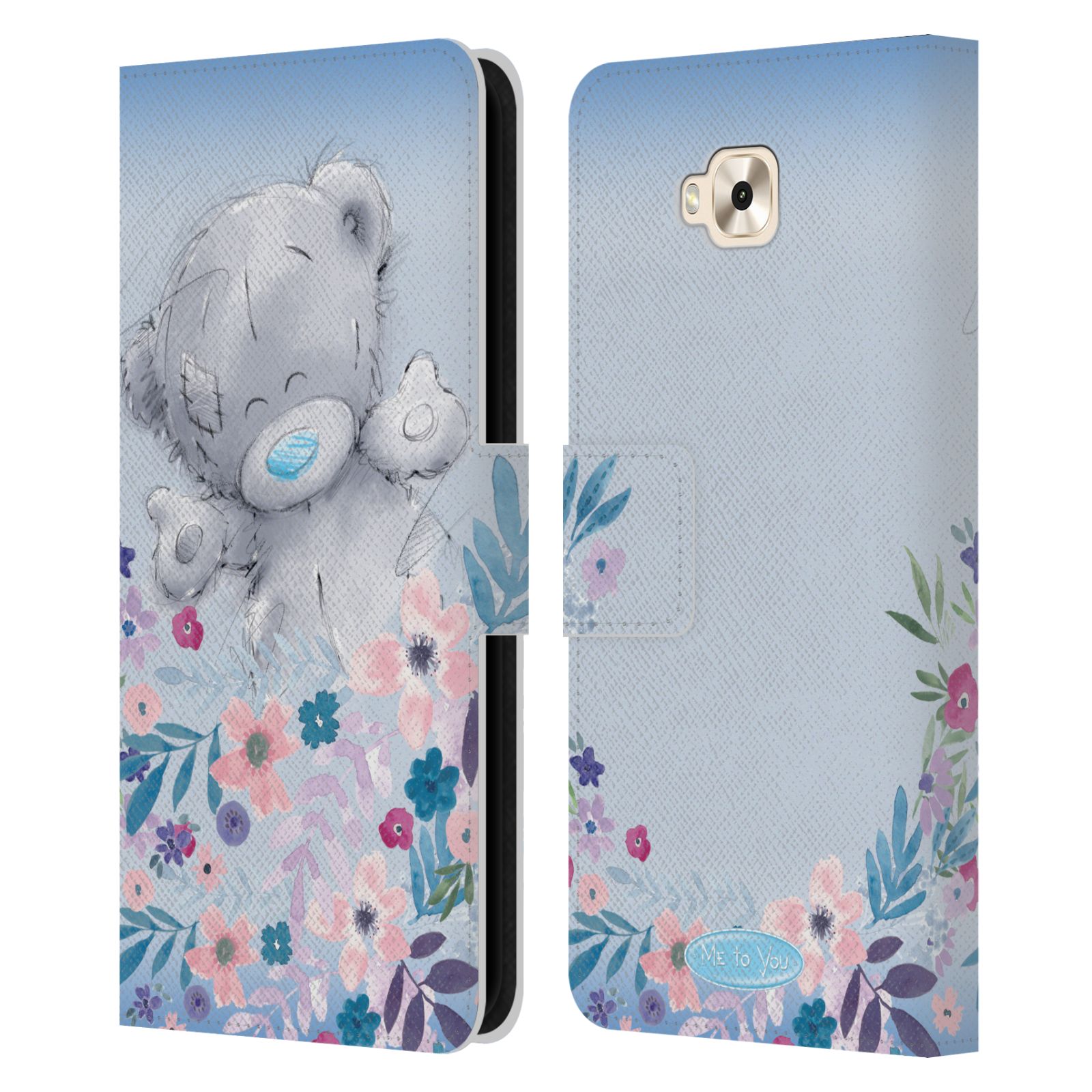 Pouzdro na mobil Asus Zenfone 4 Selfie ZD553KL  - HEAD CASE - Me To You - Medvídek mezi květinami