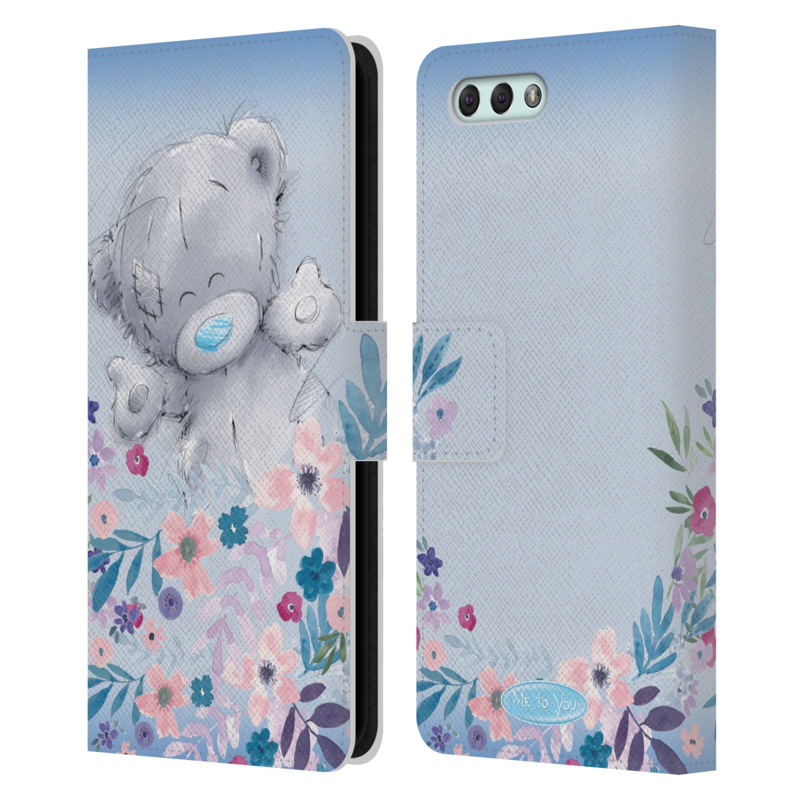 Pouzdro na mobil Asus Zenfone 4 ZE554KL  - HEAD CASE - Me To You - Medvídek mezi květinami