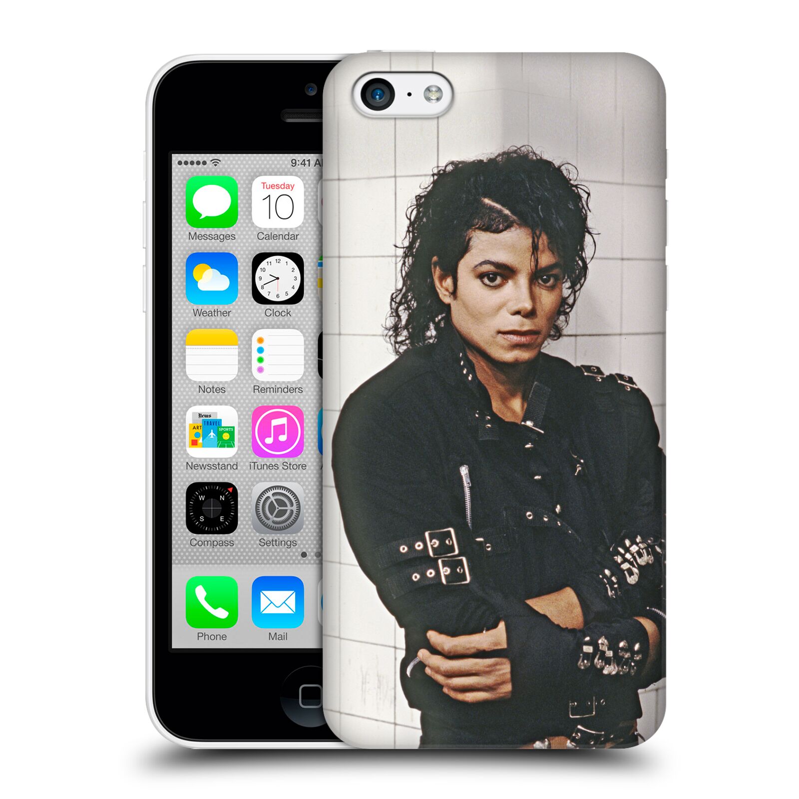 Zadní obal pro mobil Apple Iphone 5C - HEAD CASE - Zpěvák Michael Jackson - pohled