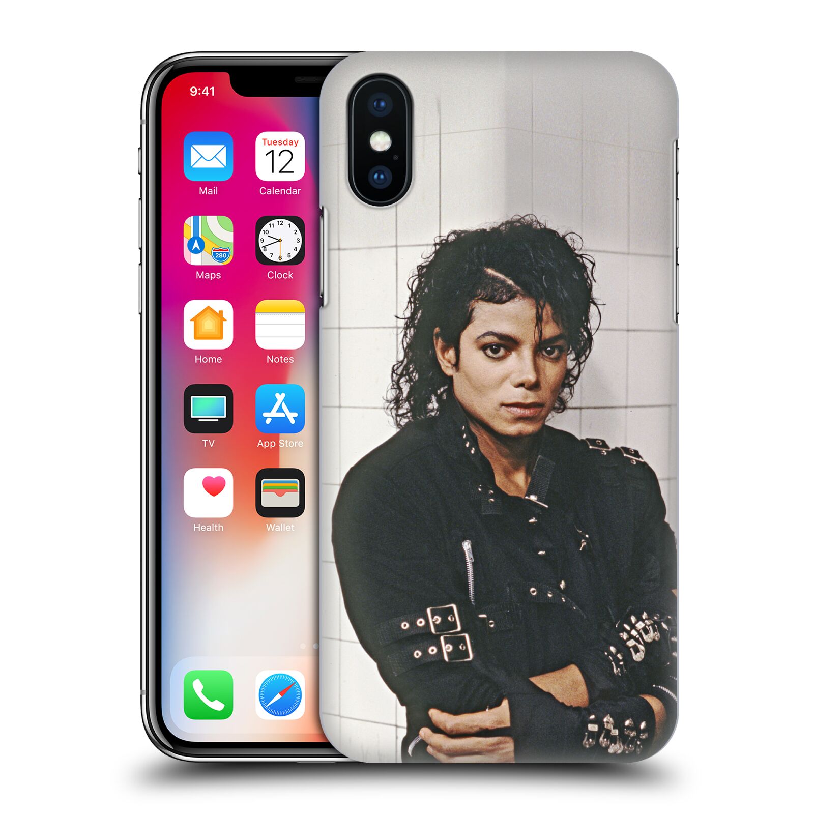 Zadní obal pro mobil Apple Iphone X / XS - HEAD CASE - Zpěvák Michael Jackson - pohled